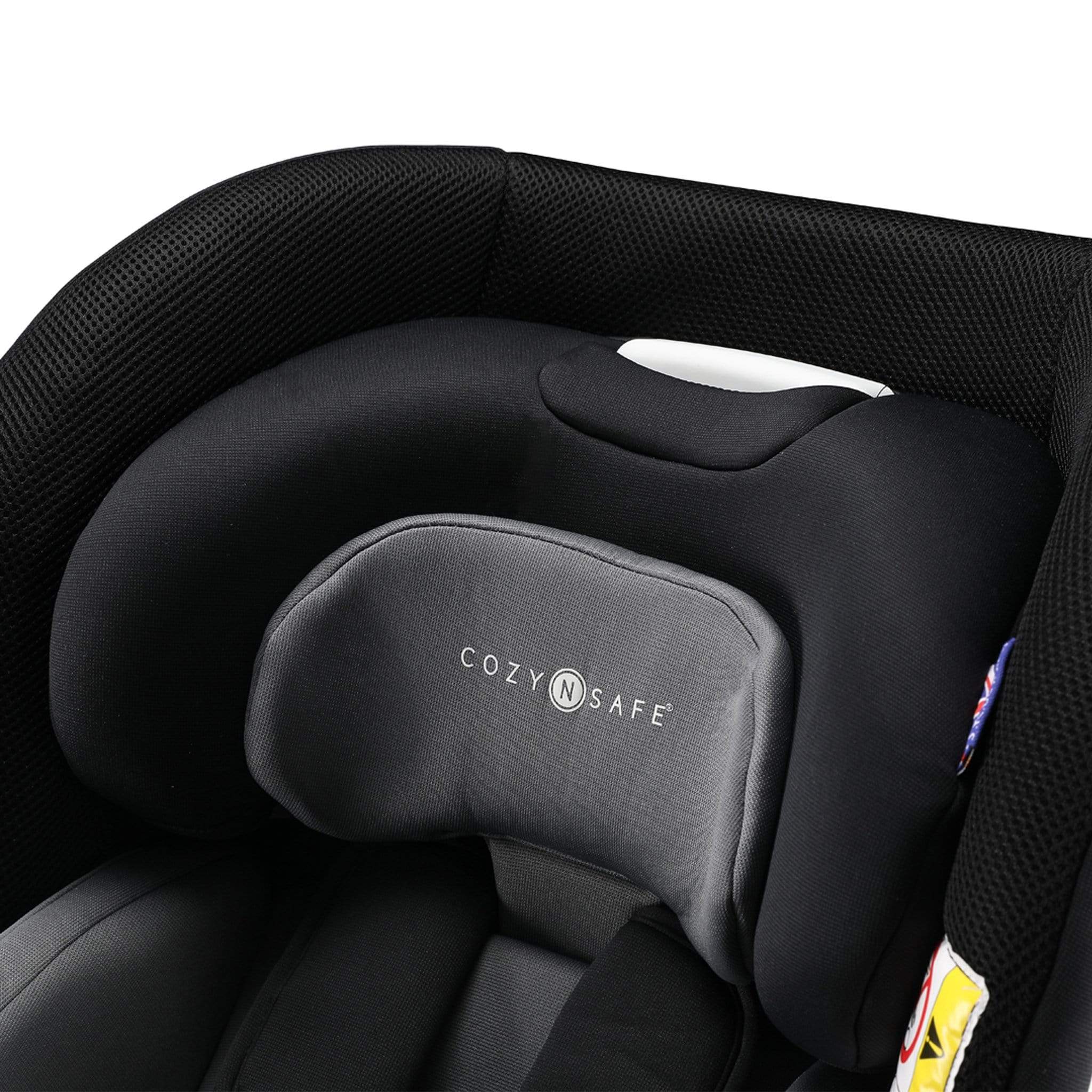 Cozy n Safe i-Size car seats The Cozy N Safe Morgan i-Size 360° Rotation Car Seat in Black and Grey EST-173-Morgan-i-Size