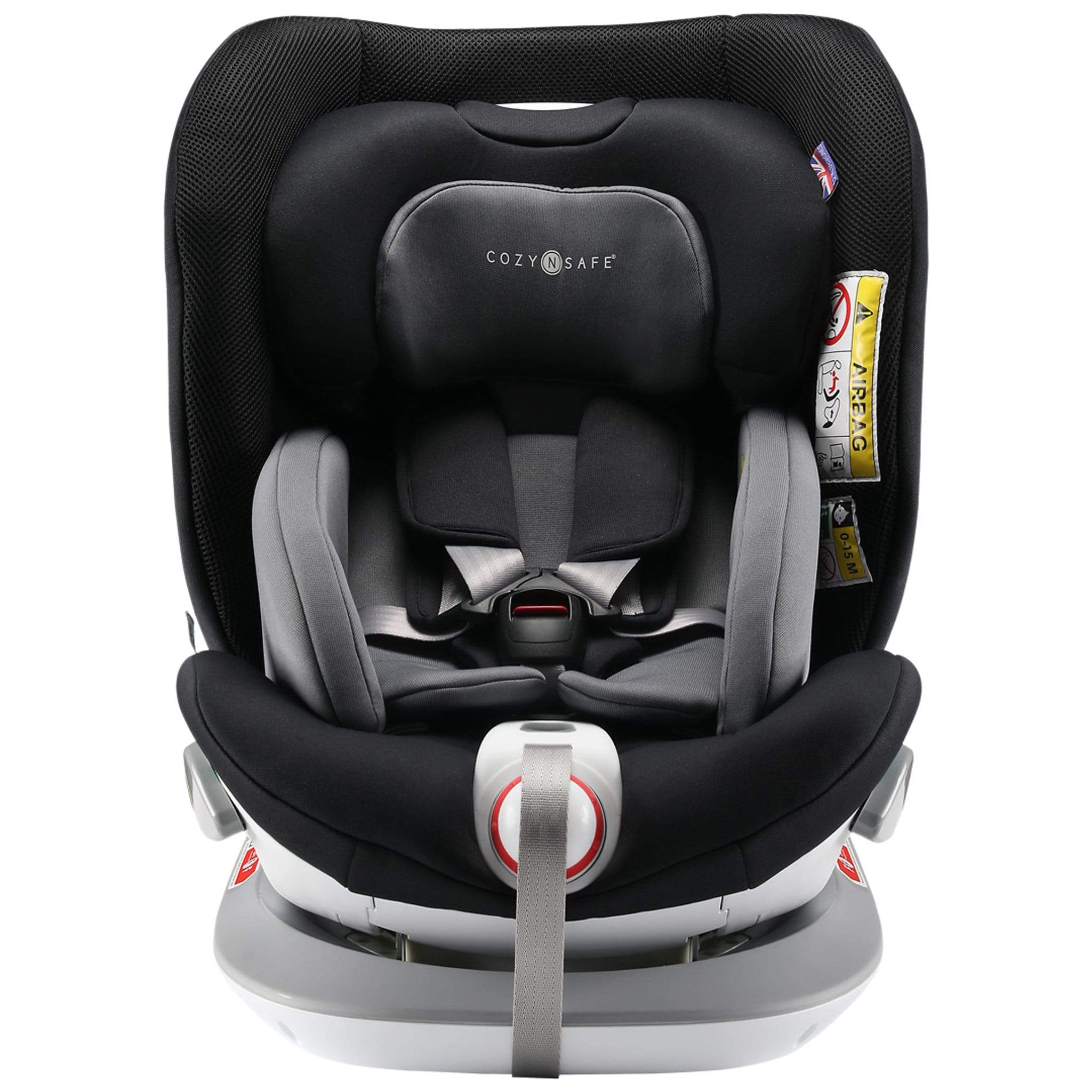 Cozy n Safe i-Size car seats The Cozy N Safe Morgan i-Size 360° Rotation Car Seat in Black and Grey EST-173-Morgan-i-Size