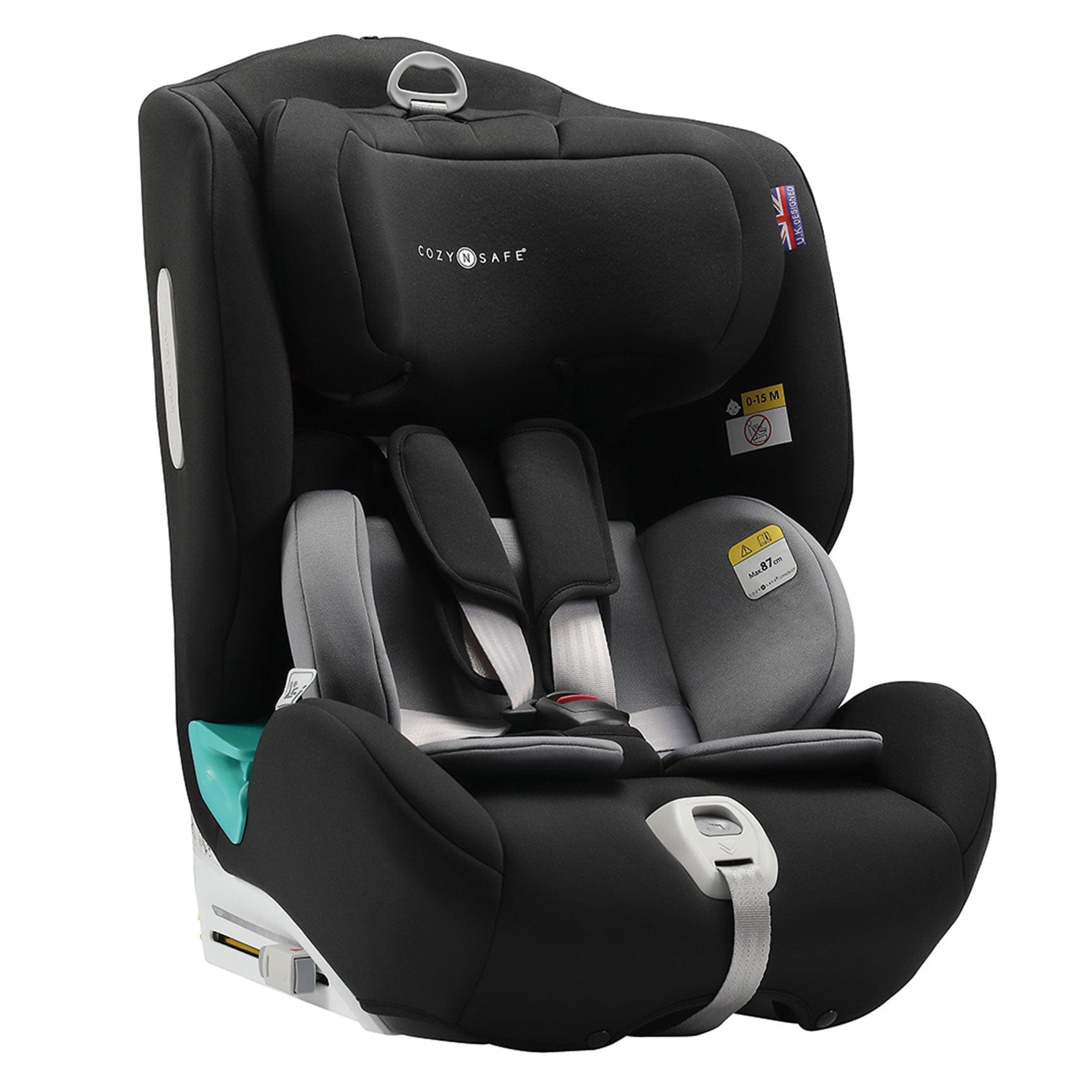 Cozy N Safe i-Size car seats Cozy n Safe Lancelot i-Size Car Seat - Black/Grey EST-507