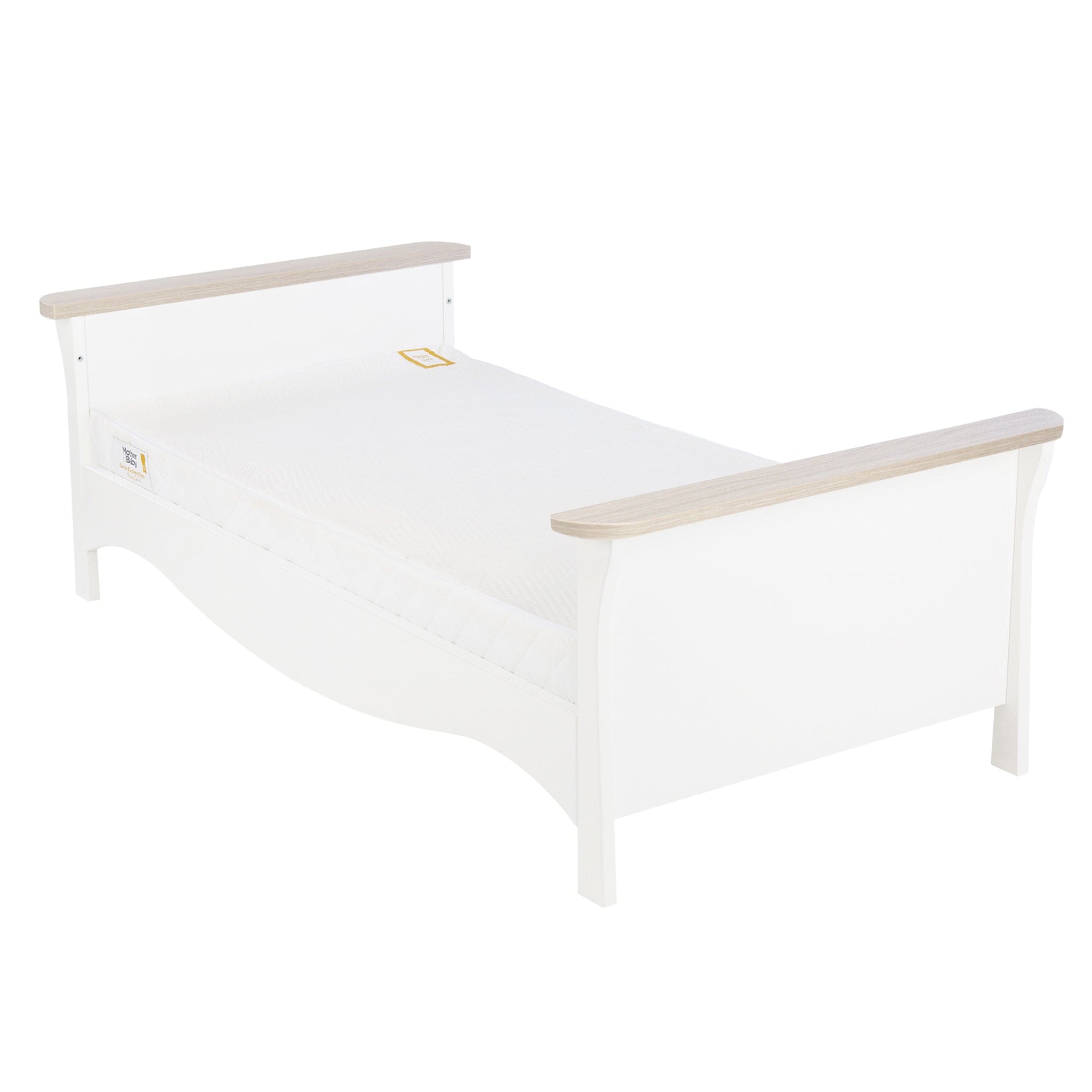 CuddleCo Cot Beds CuddleCo Clara Cot Bed in White & Ash