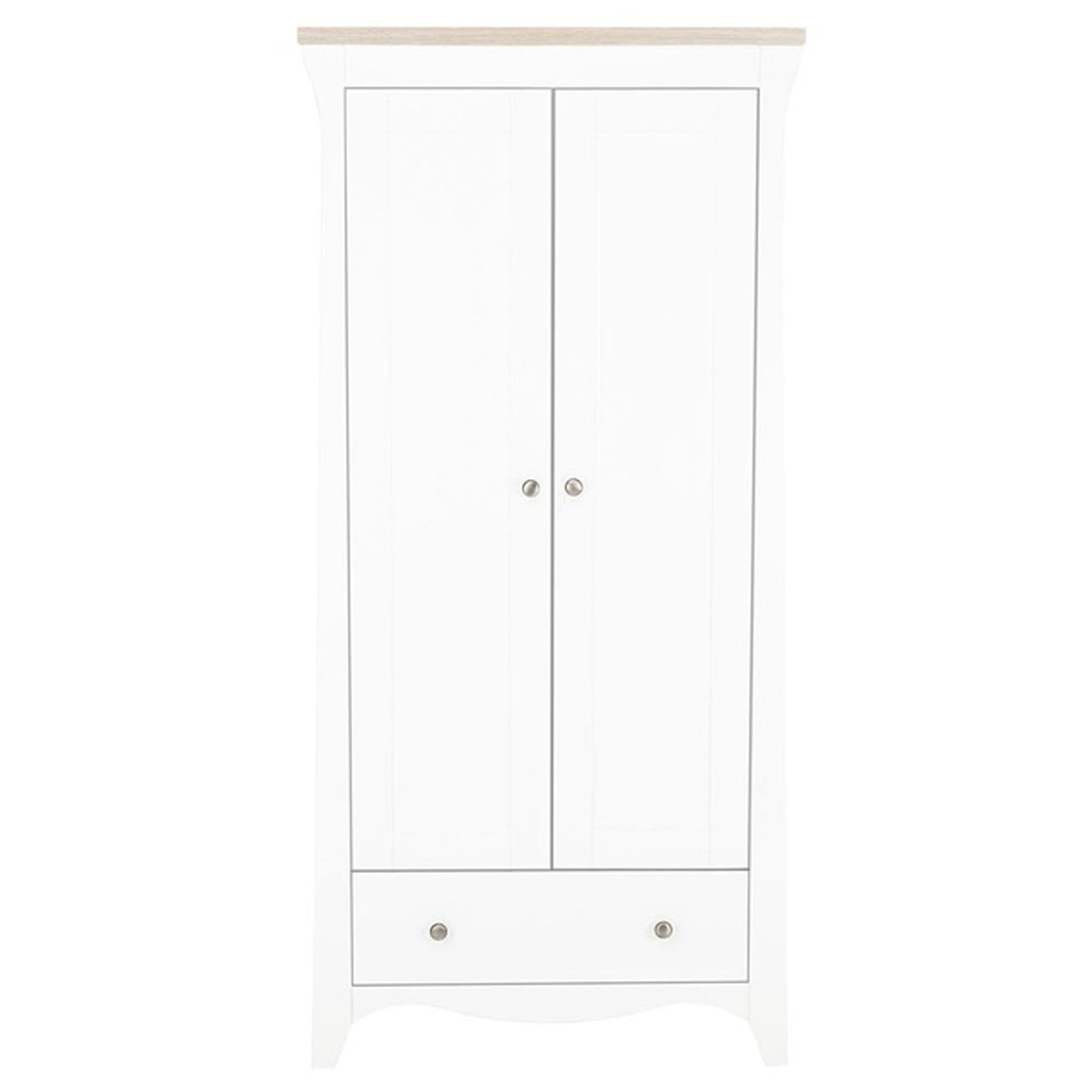 CuddleCo Cuddleco Clara 3 Piece Nursery Furniture Set in White & Ash FRN/CUD/847112