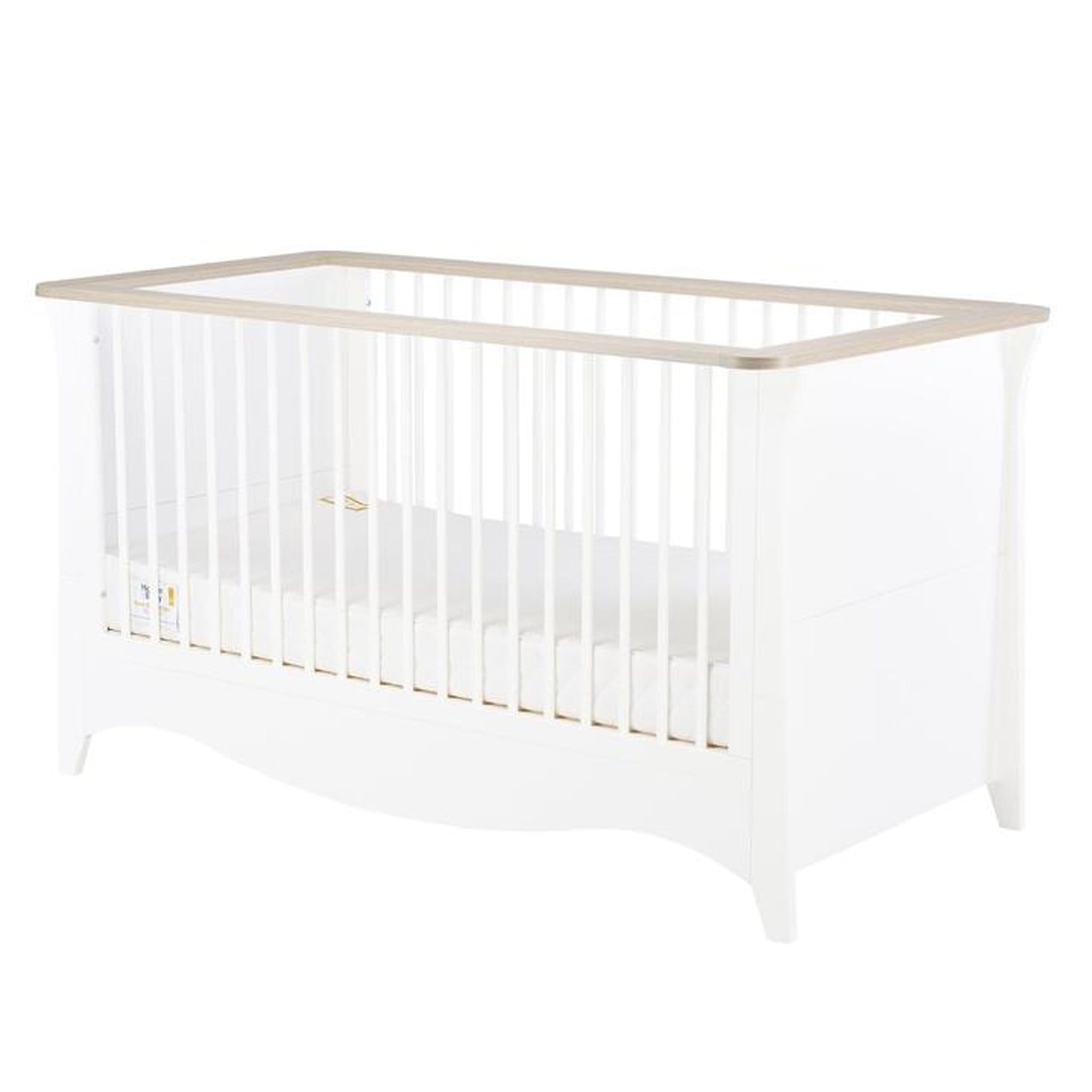 CuddleCo Cuddleco Clara 3 Piece Nursery Furniture Set in White & Ash FRN/CUD/847112