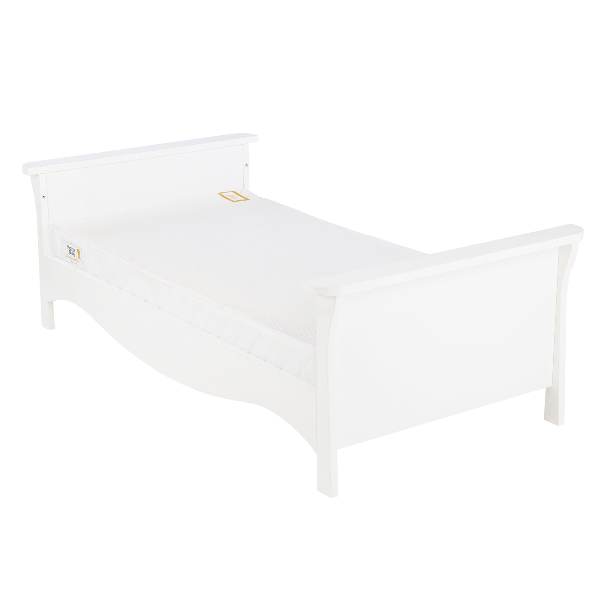 CuddleCo Nursery Room Sets CuddleCo Clara 2 Piece Cot Bed Set in White