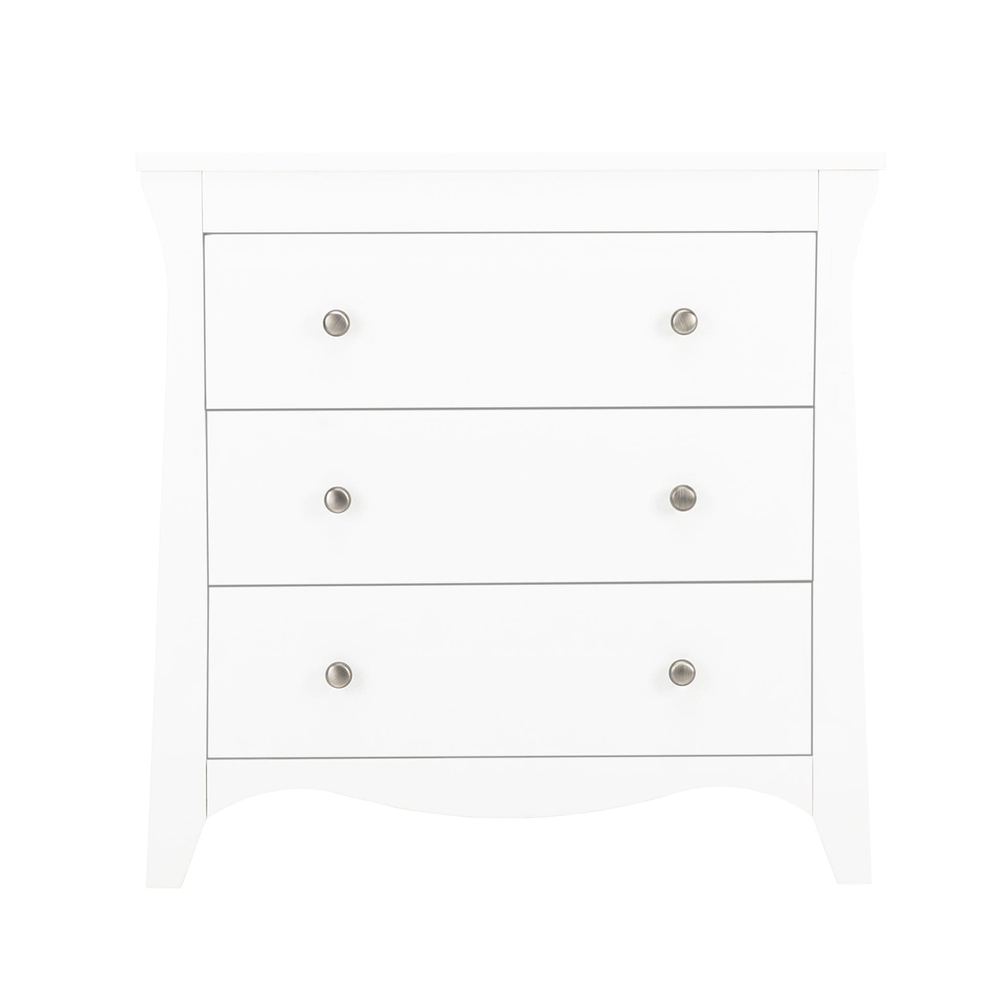 CuddleCo Nursery Room Sets CuddleCo Clara 3 Piece Cot Bed Set in White