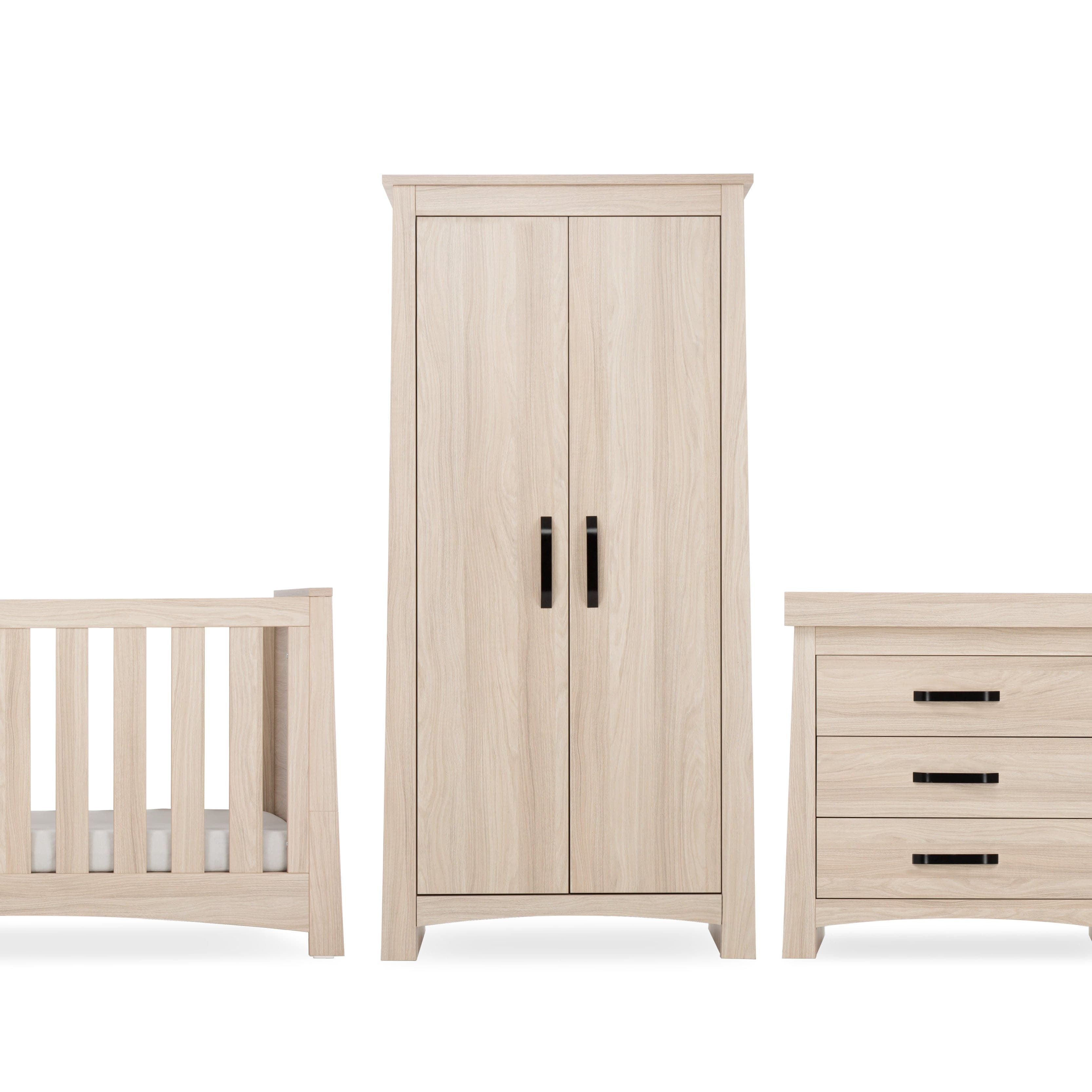 CuddleCo Nursery Room Sets CuddleCo Isla 3 Piece Set - Ash