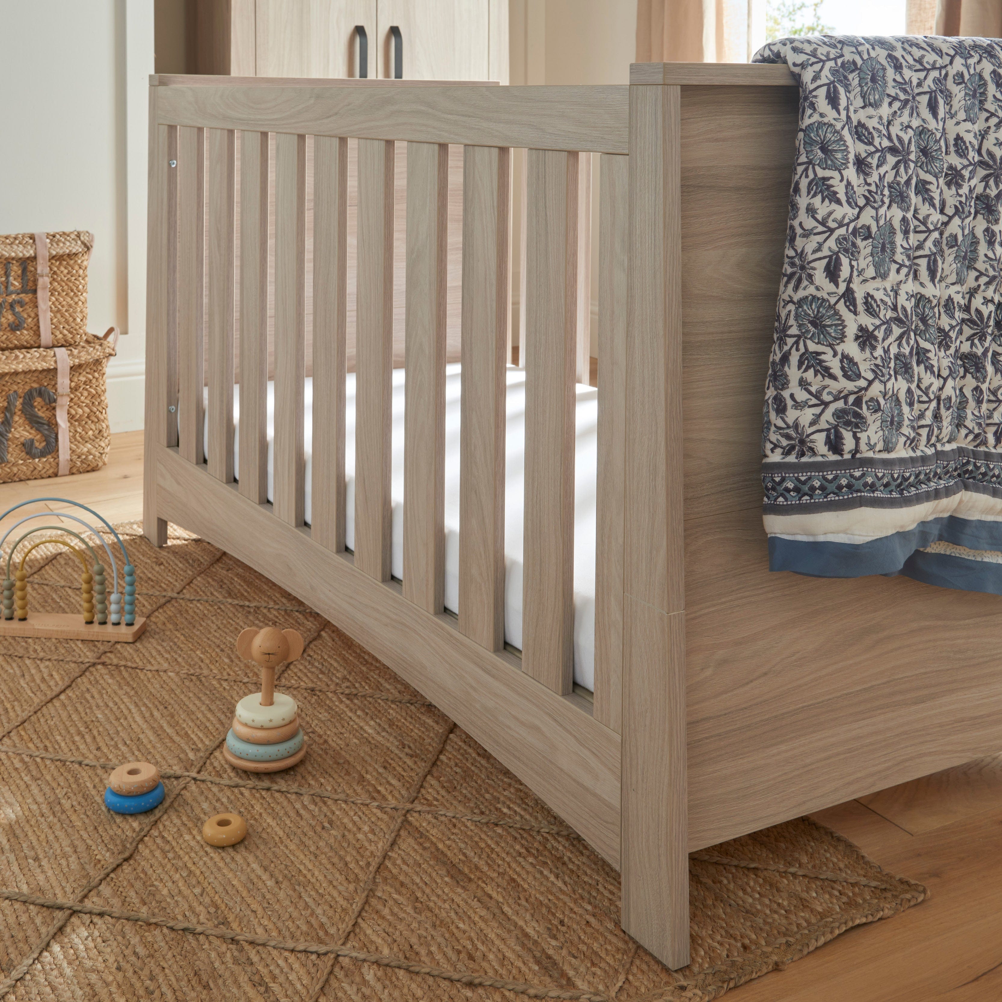 CuddleCo Nursery Room Sets CuddleCo Isla Cotbed - Ash
