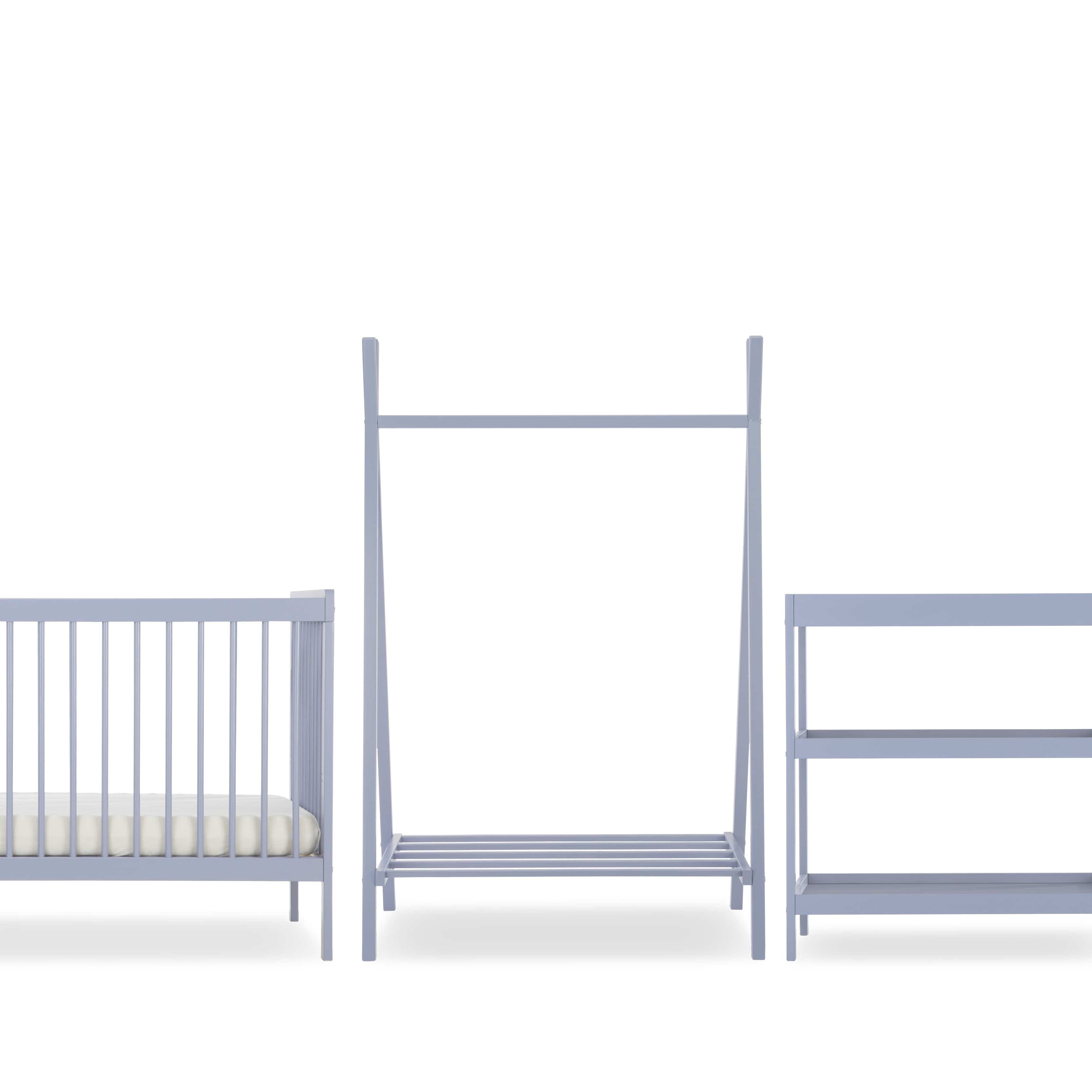 CuddleCo Nursery Room Sets CuddleCo Nola 3 Piece Room Set - Flint Blue