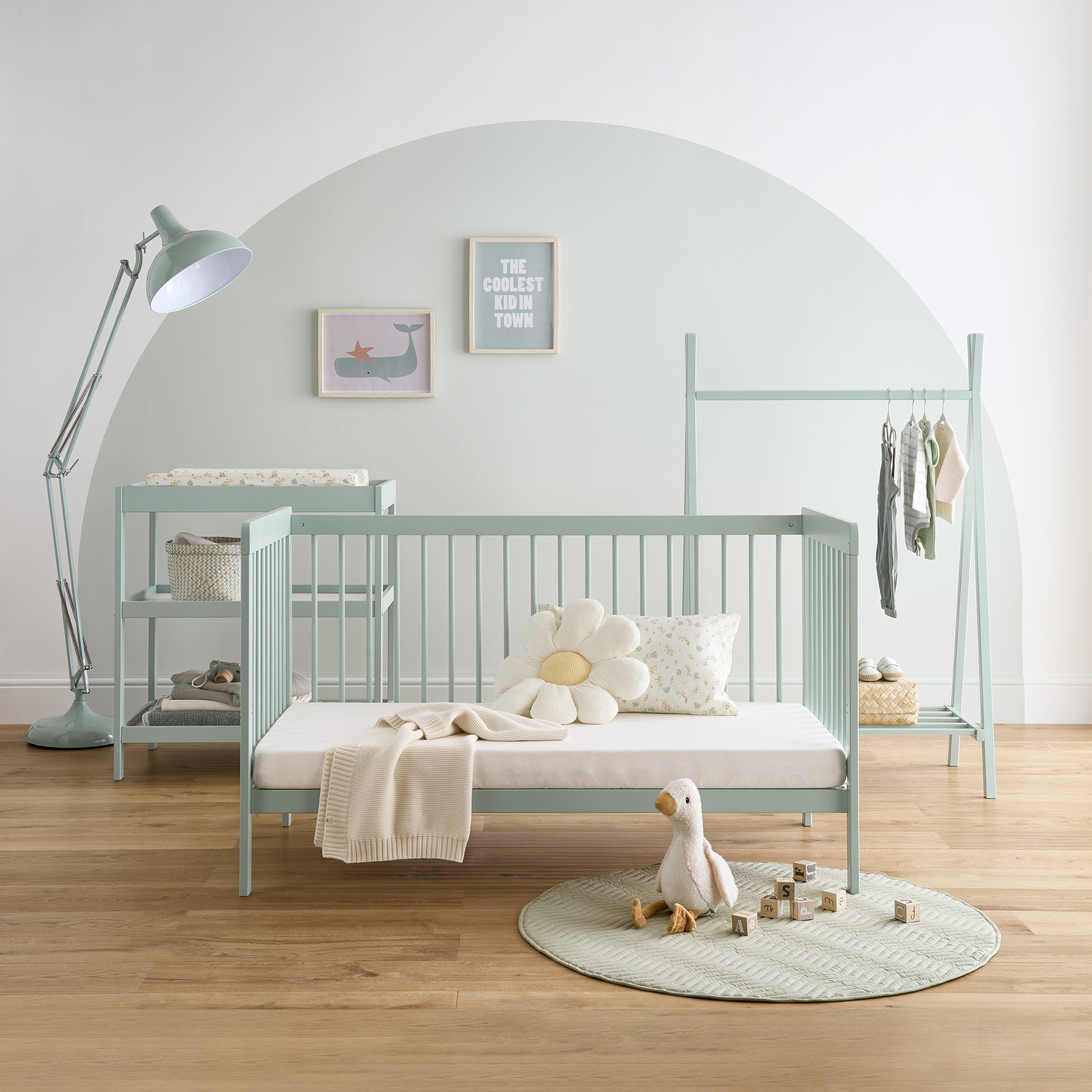 CuddleCo Nursery Room Sets CuddleCo Nola 3 Piece Room Set - Sage Green