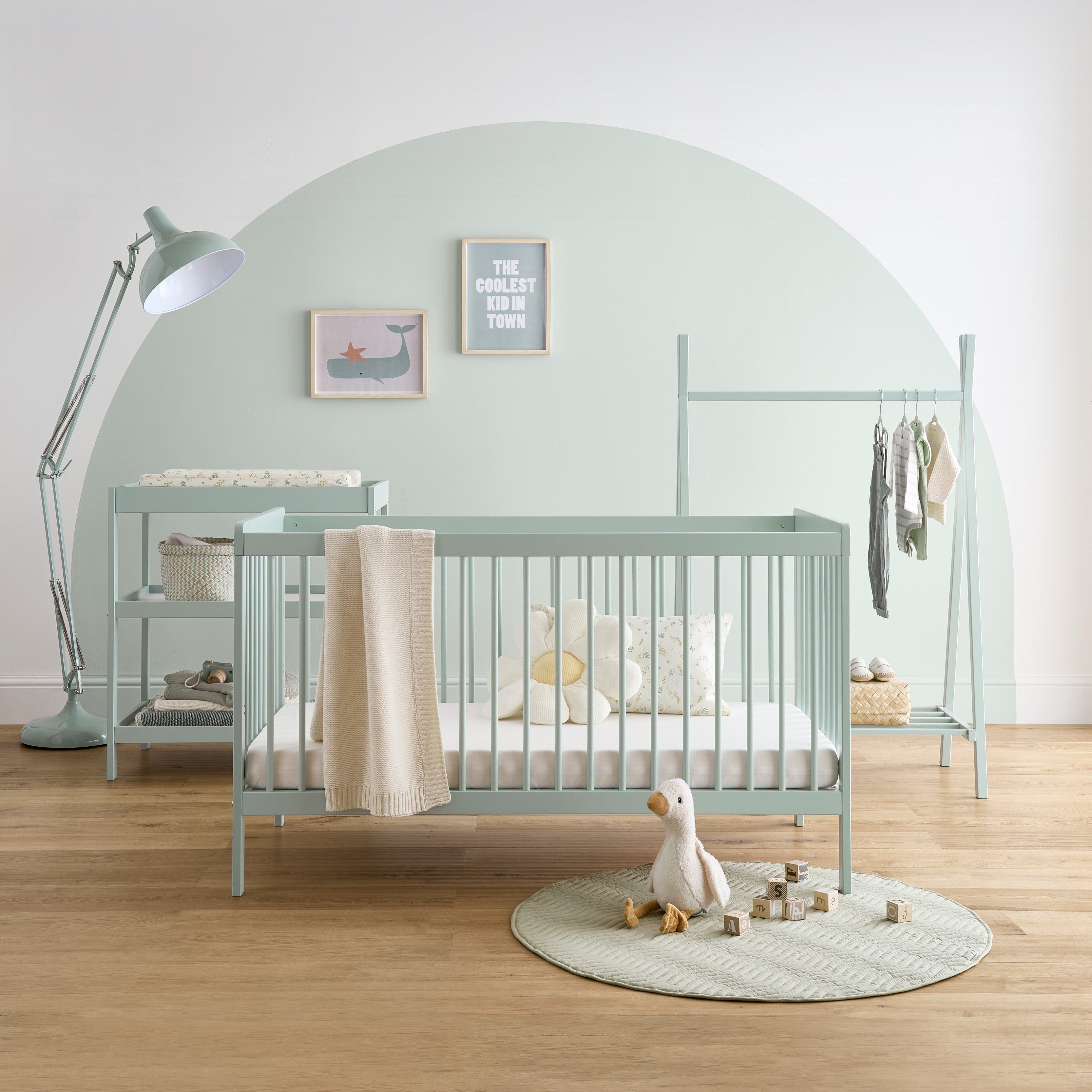 CuddleCo Nursery Room Sets CuddleCo Nola 3 Piece Room Set - Sage Green
