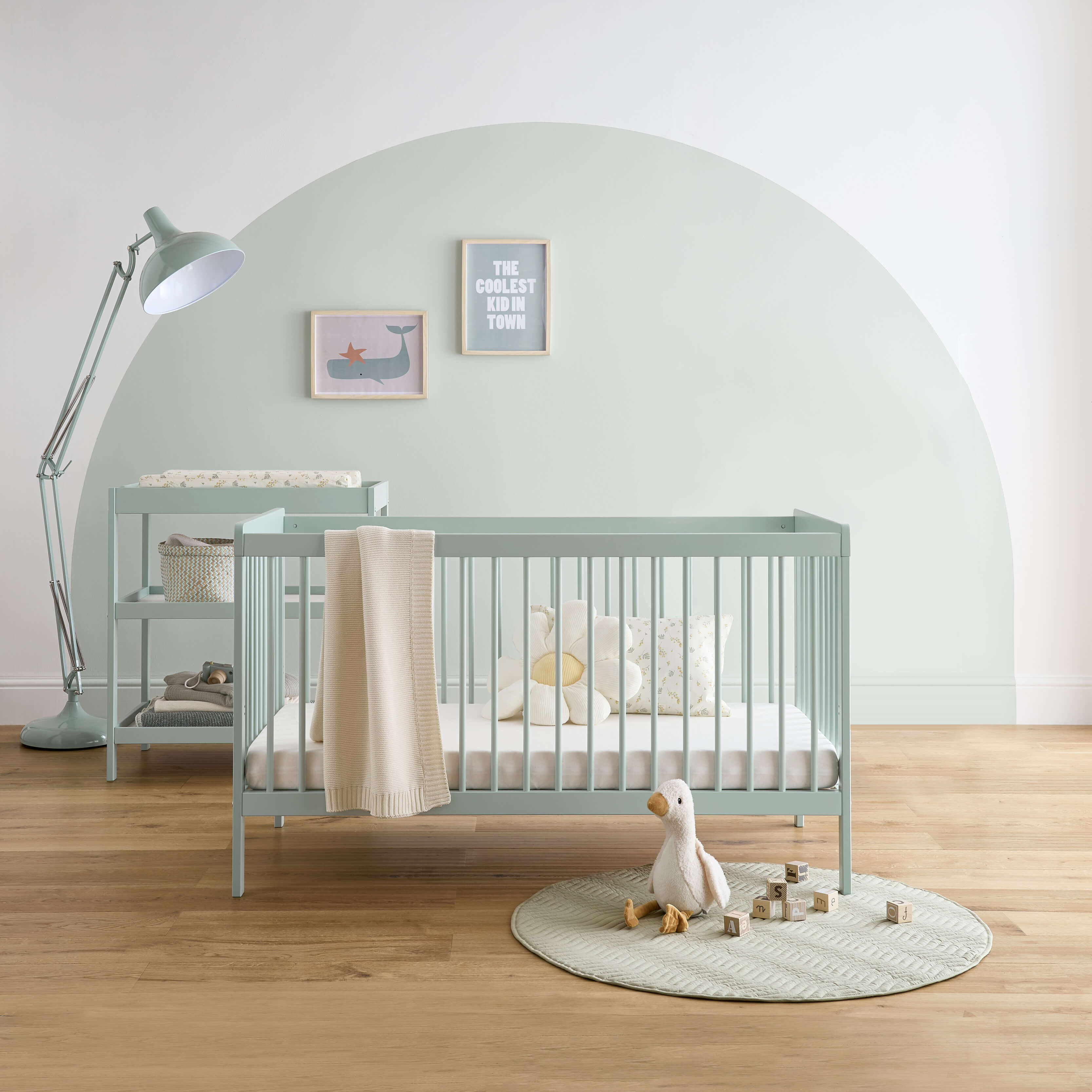 CuddleCo Nursery Room Sets CuddleCo Nola 2 Piece Room Set - Sage Green