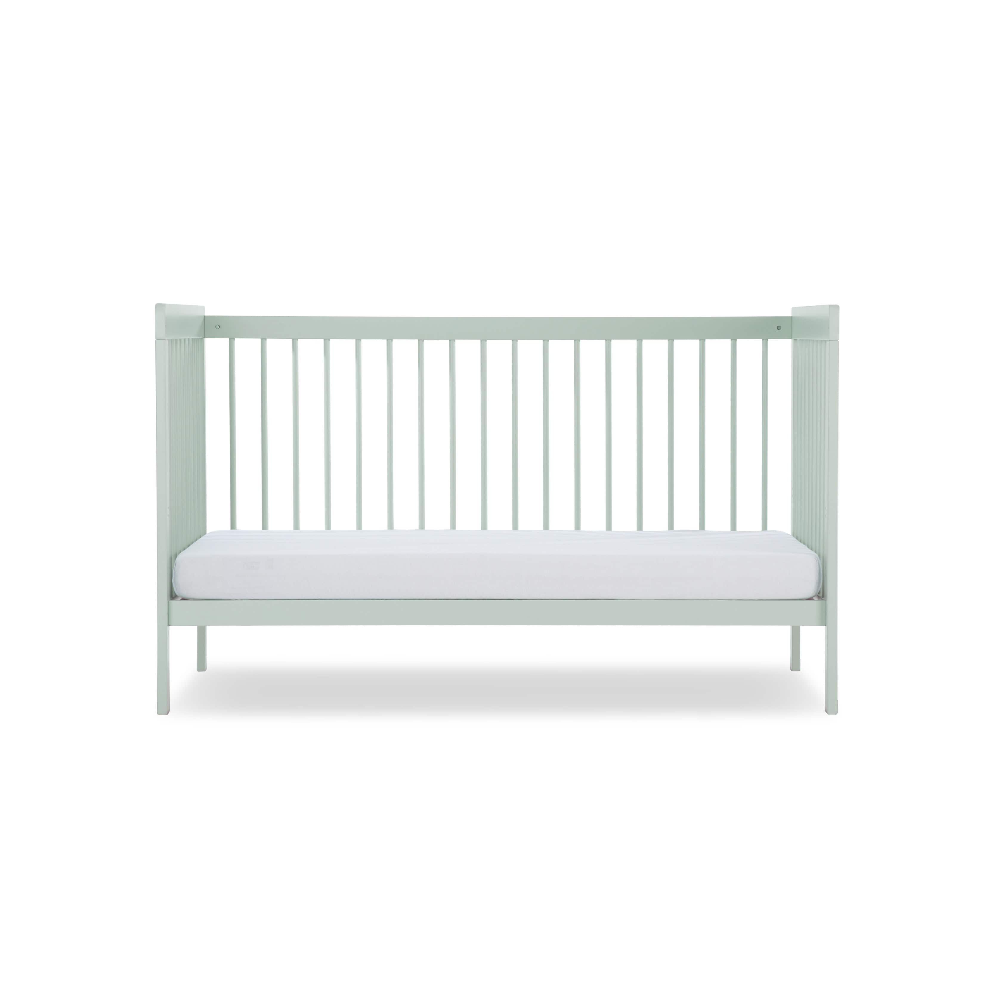 CuddleCo Nursery Room Sets CuddleCo Nola Cot Bed - Sage Green