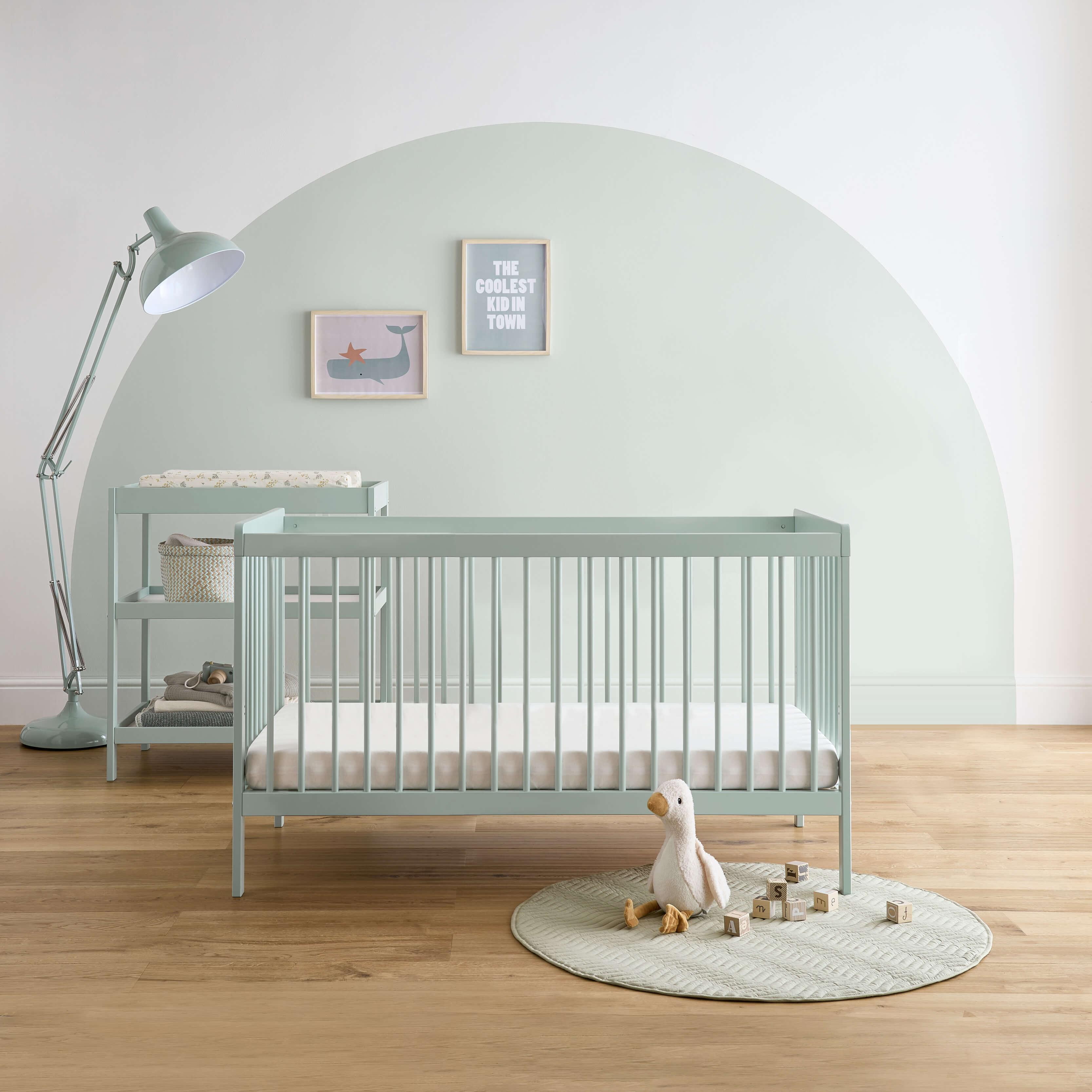 CuddleCo Nursery Room Sets CuddleCo Nola 2 Piece Room Set - Sage Green