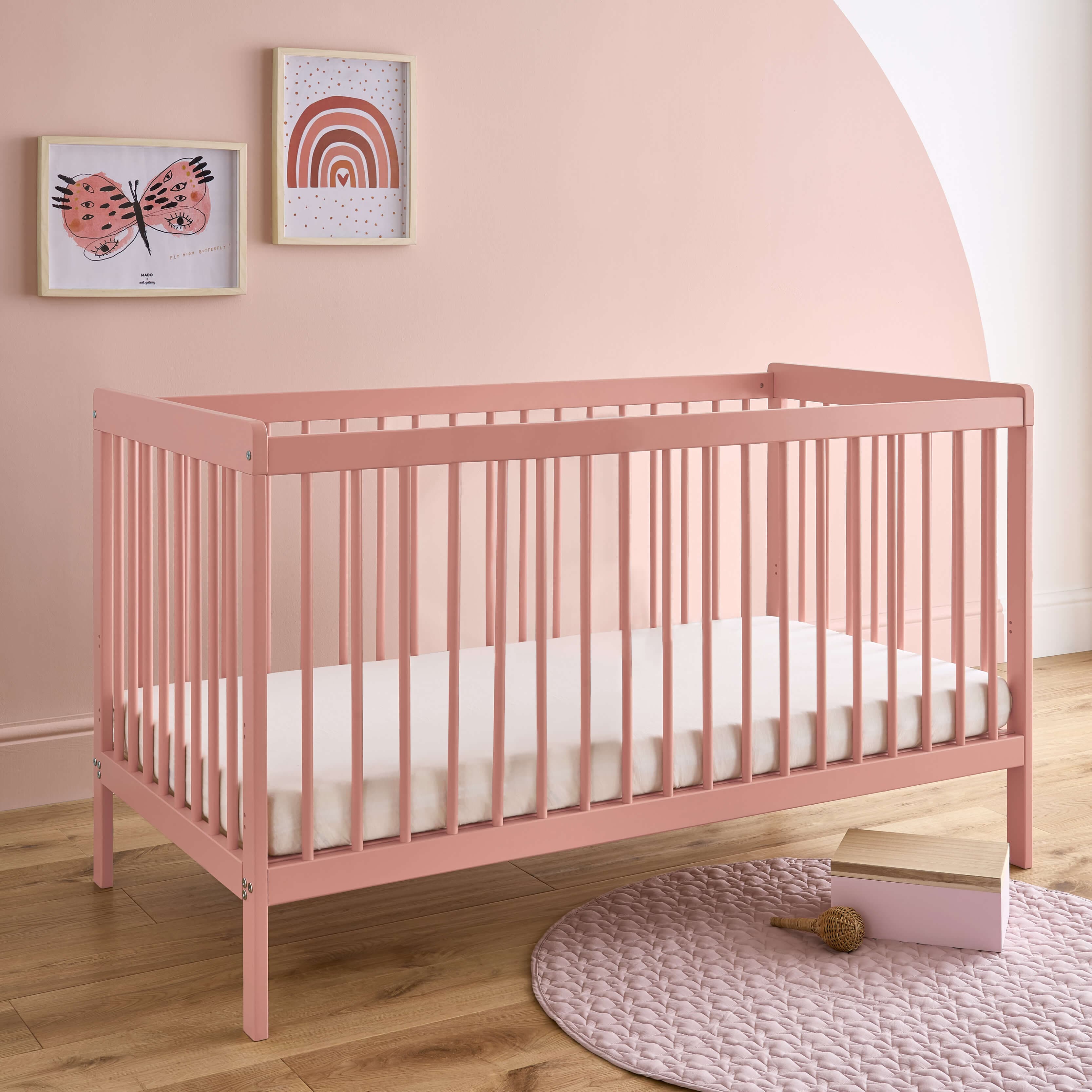 CuddleCo Nursery Room Sets CuddleCo Nola 2 Piece Room Set - Soft Blush