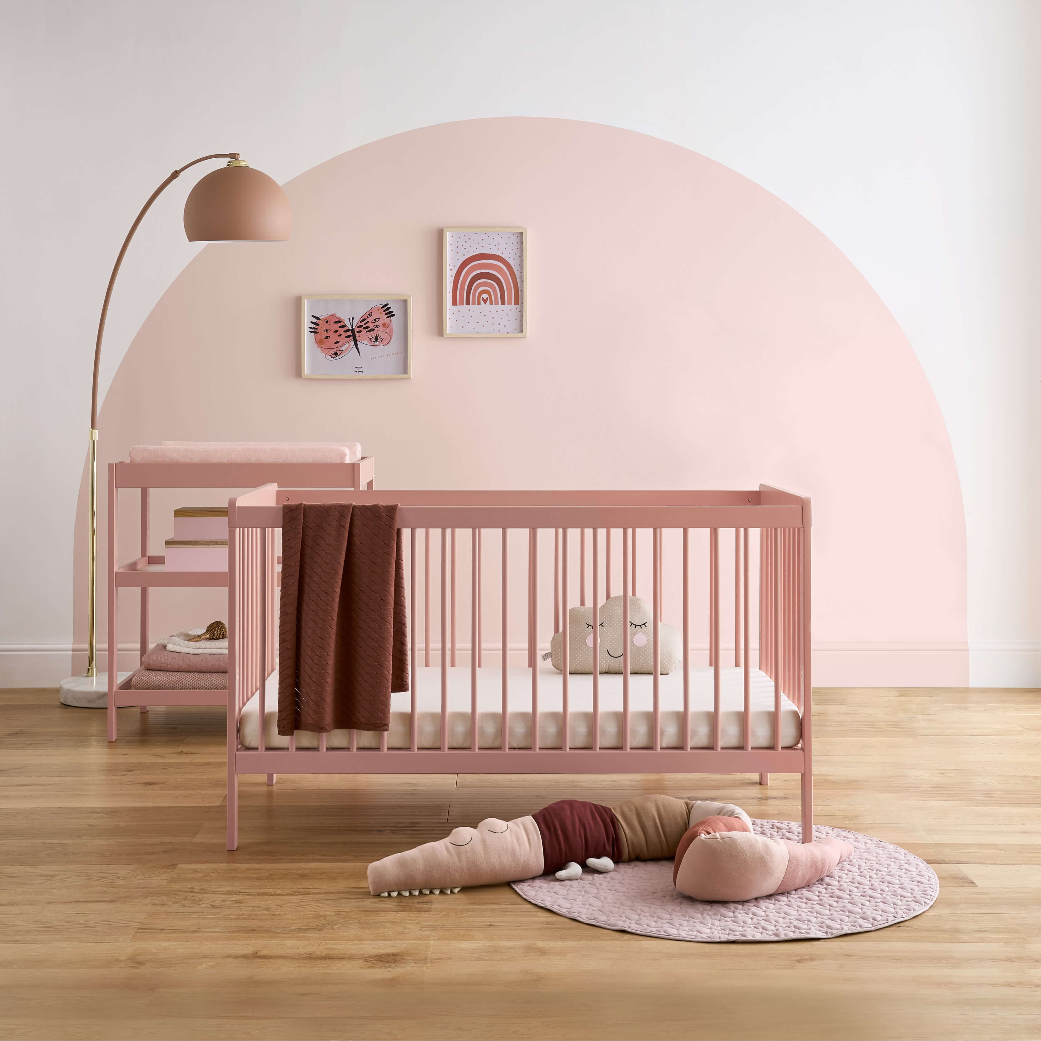 CuddleCo Nursery Room Sets CuddleCo Nola 2 Piece Room Set - Soft Blush