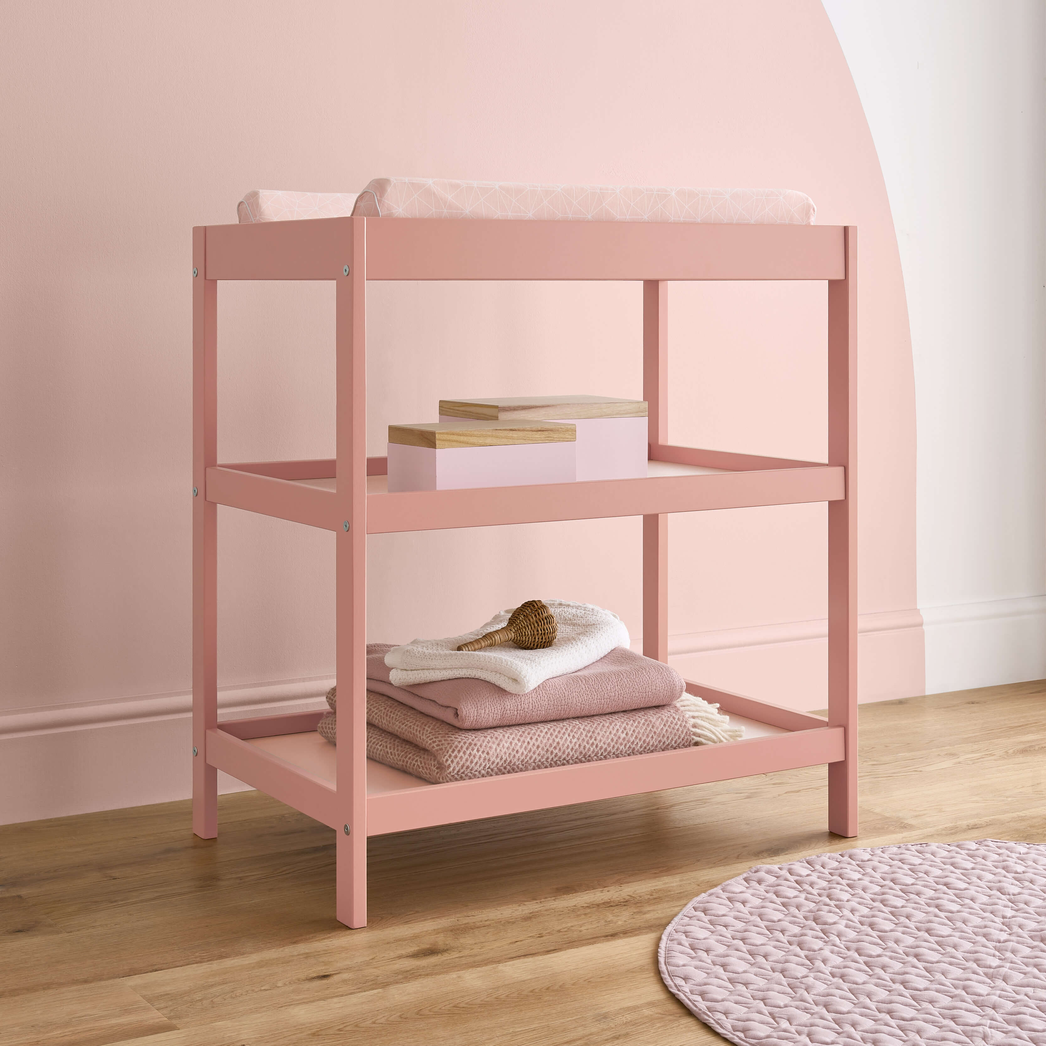 CuddleCo Nursery Room Sets CuddleCo Nola 3 Piece Room Set - Soft Blush