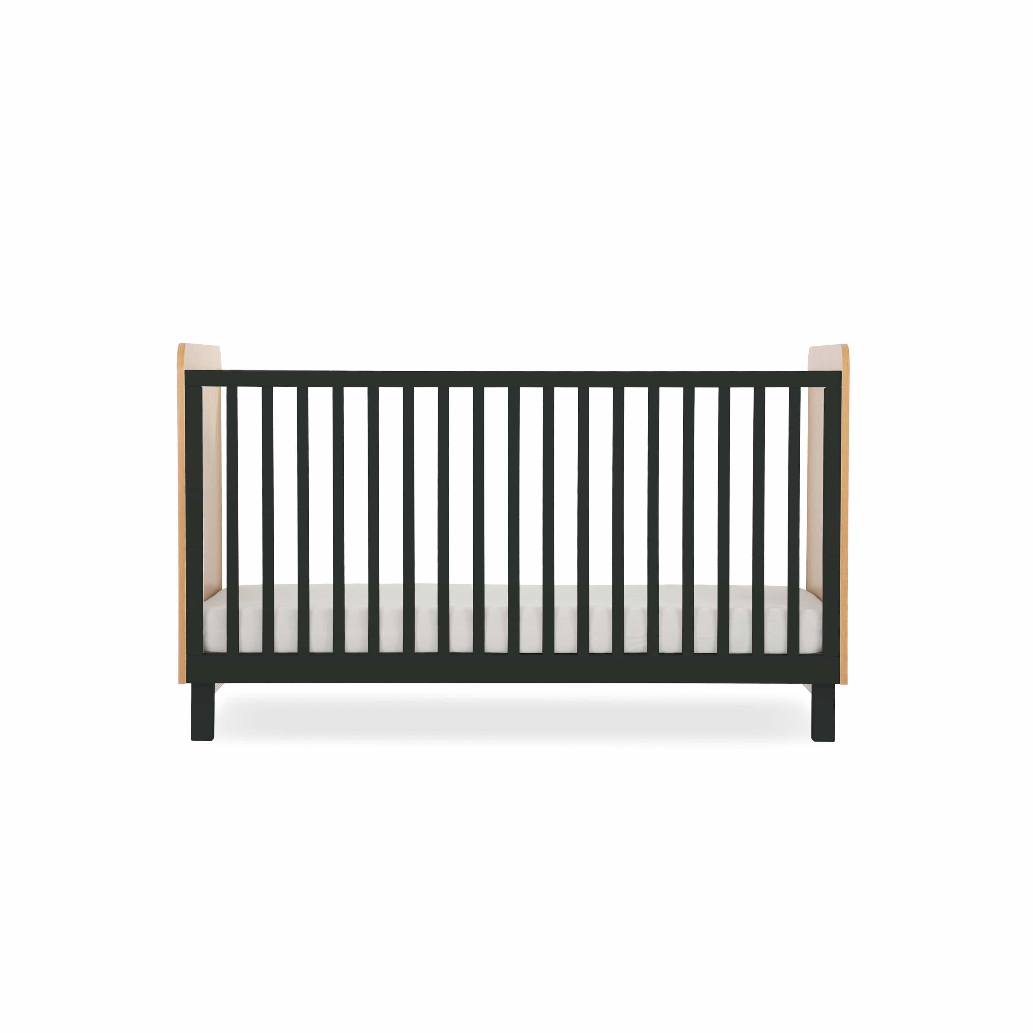 CuddleCo Nursery Room Sets CuddleCo Rafi 2 Piece Room Set in Oak/Black
