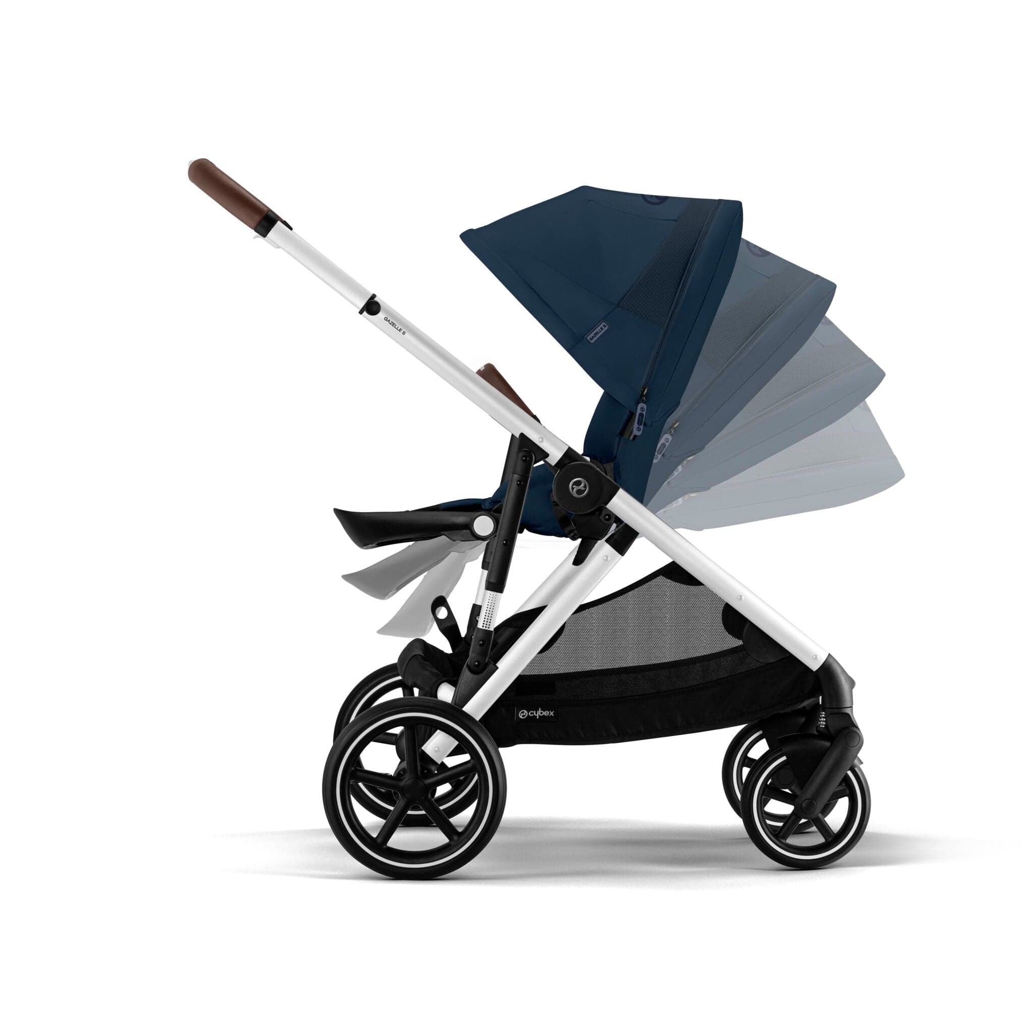 Cybex baby prams Cybex Gazelle S Luxury Bundle - Silver/Ocean Blue 12775-SLV-OCE-BLU