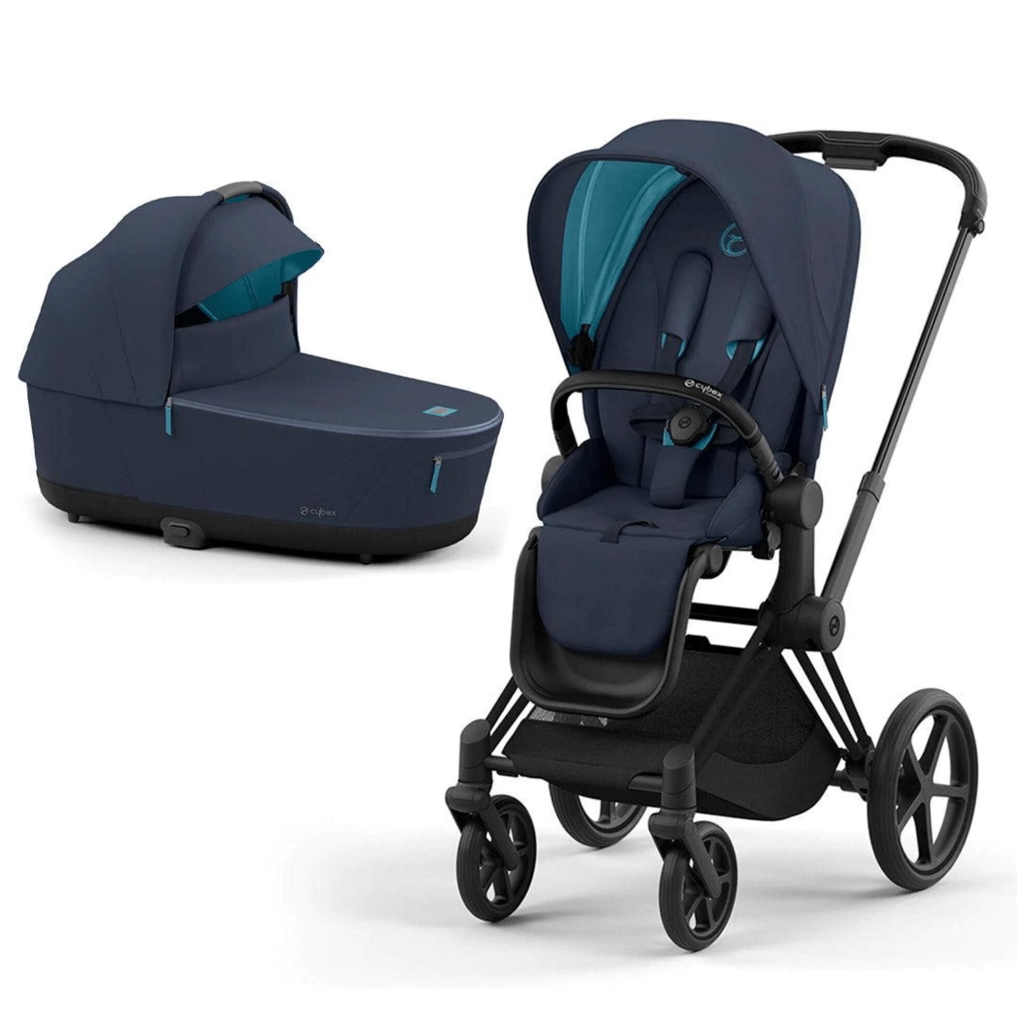 Cybex baby prams Cybex Priam & Lux Cot (2022) in Nautical Blue 11232-BLK-NAU