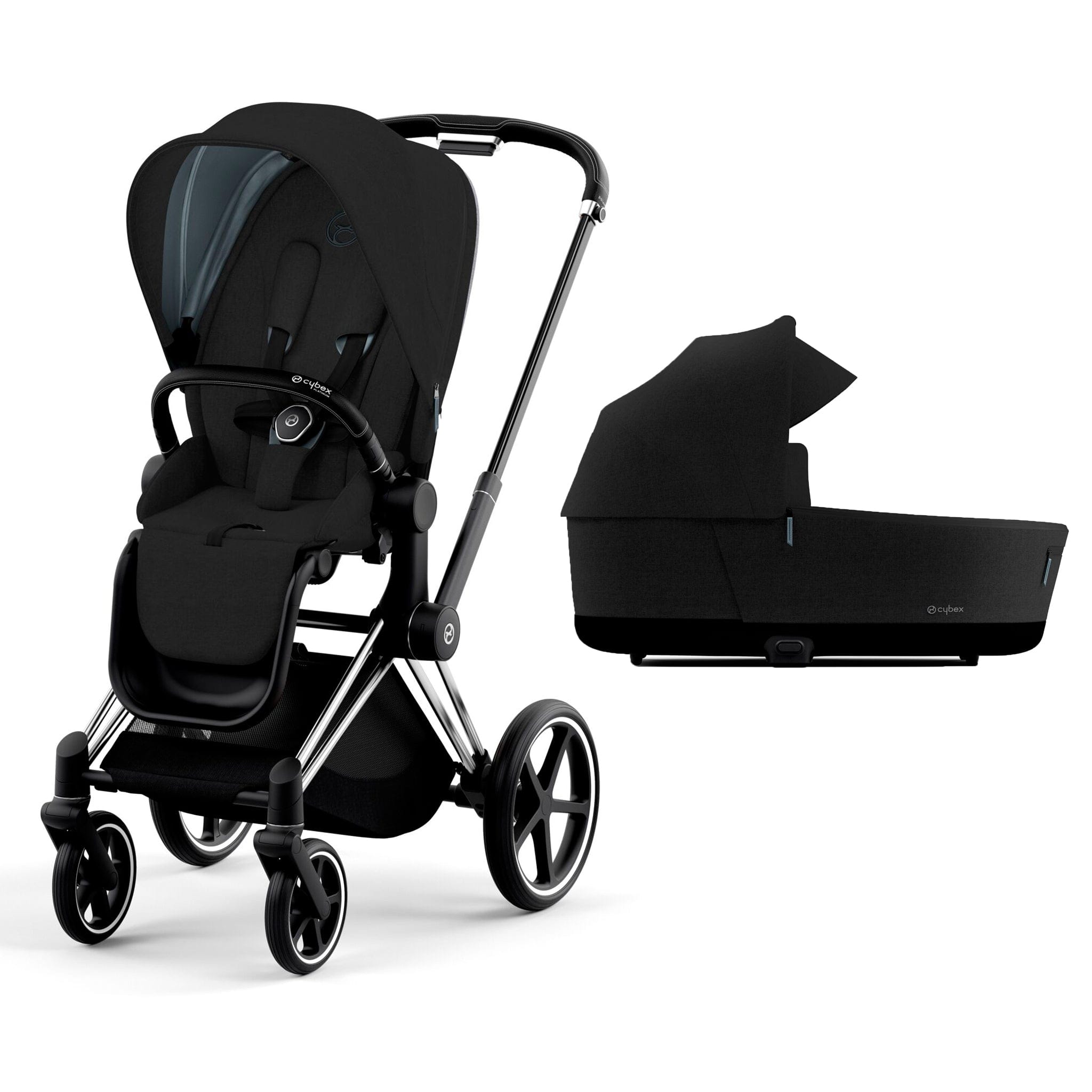 Cybex baby prams Cybex Priam & Lux Cot (2022) in Stardust Black Plus 11249-CH-BLK-STA-BLK