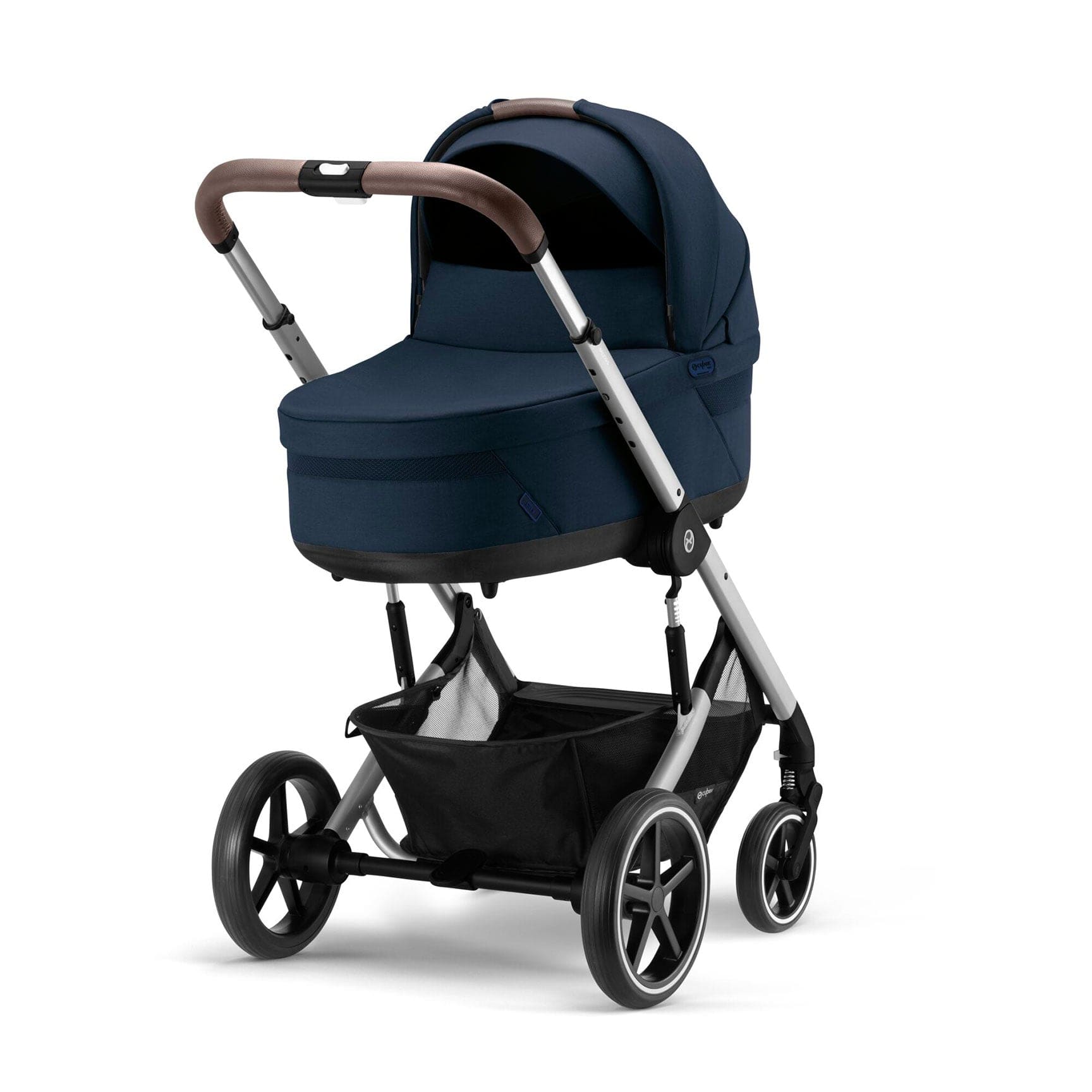 Cybex Baby Strollers Cybex Balios S Lux Essential Bundle - Silver/Ocean Blue 12744-SLV-OCE-BLU
