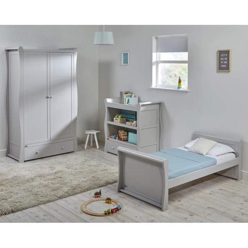 East Coast cot bed room sets East Coast Nebraska Toddler 3 Piece Roomset Grey 9029GRS