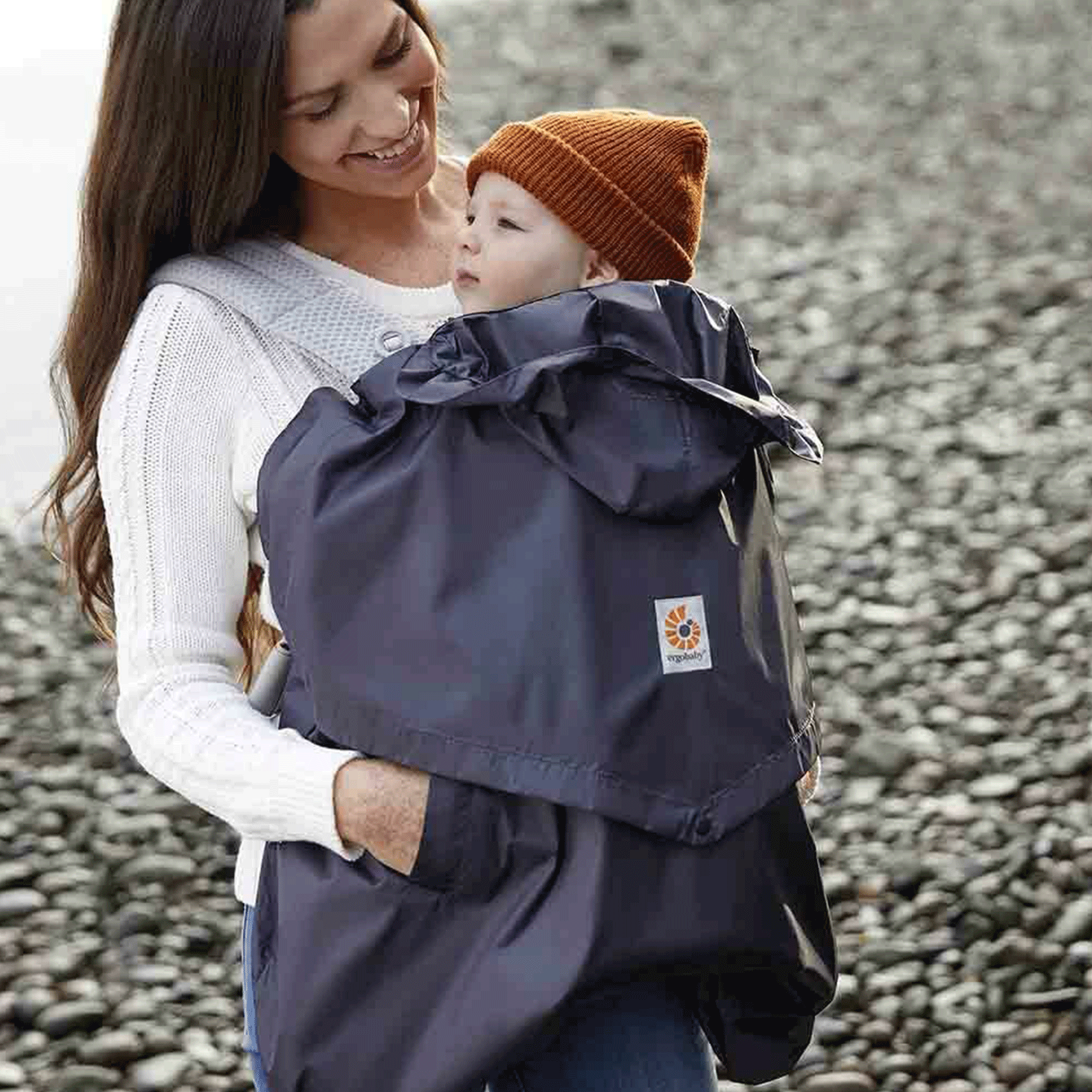 Ergobaby baby carriers Ergobaby Ergo Carrier Rain and Wind Cover - Charcoal WCRWCHAR
