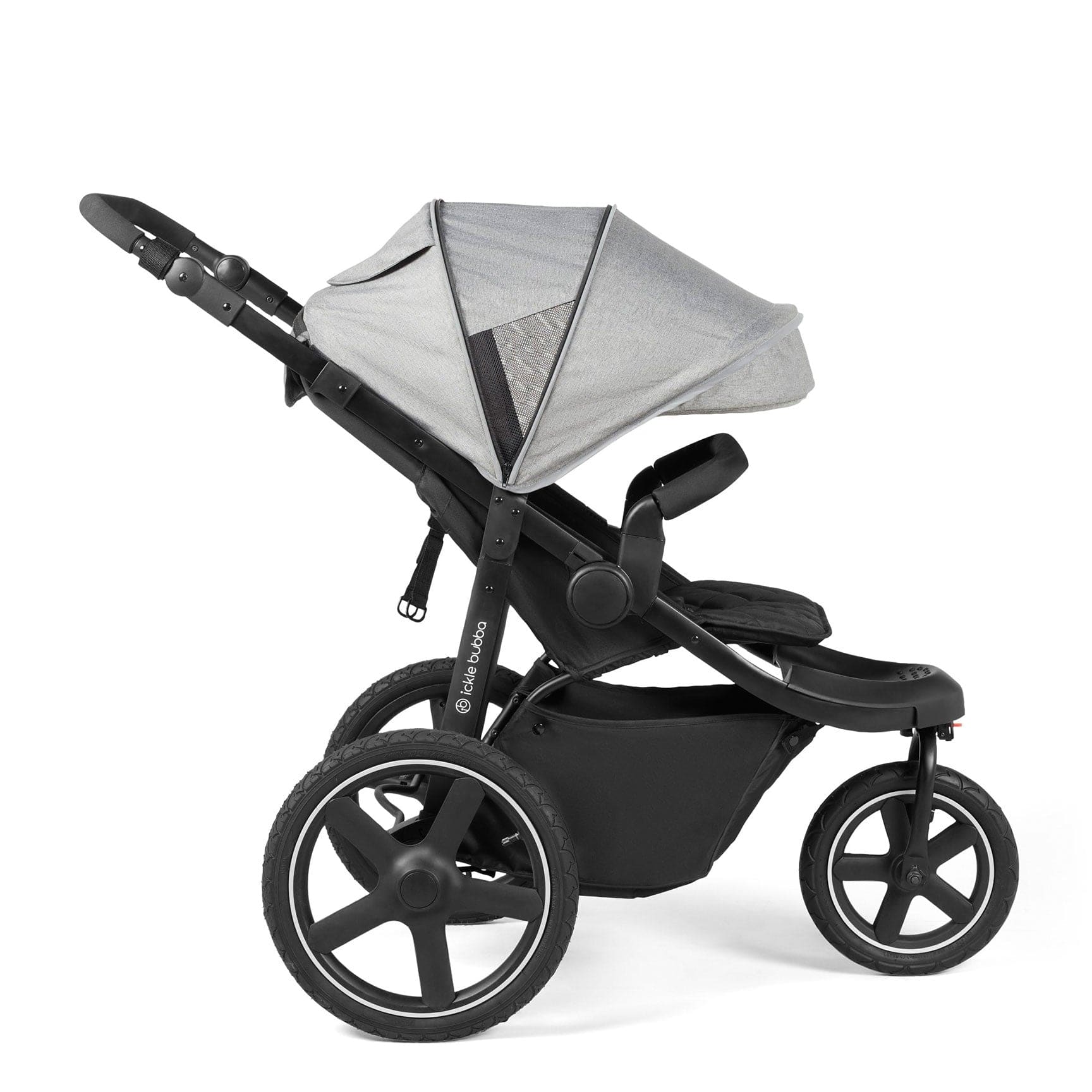 Ickle Bubba 3 wheel pushchairs Ickle Bubba Venus Max Jogger Stroller - Black/Space Grey 18-004-200-014