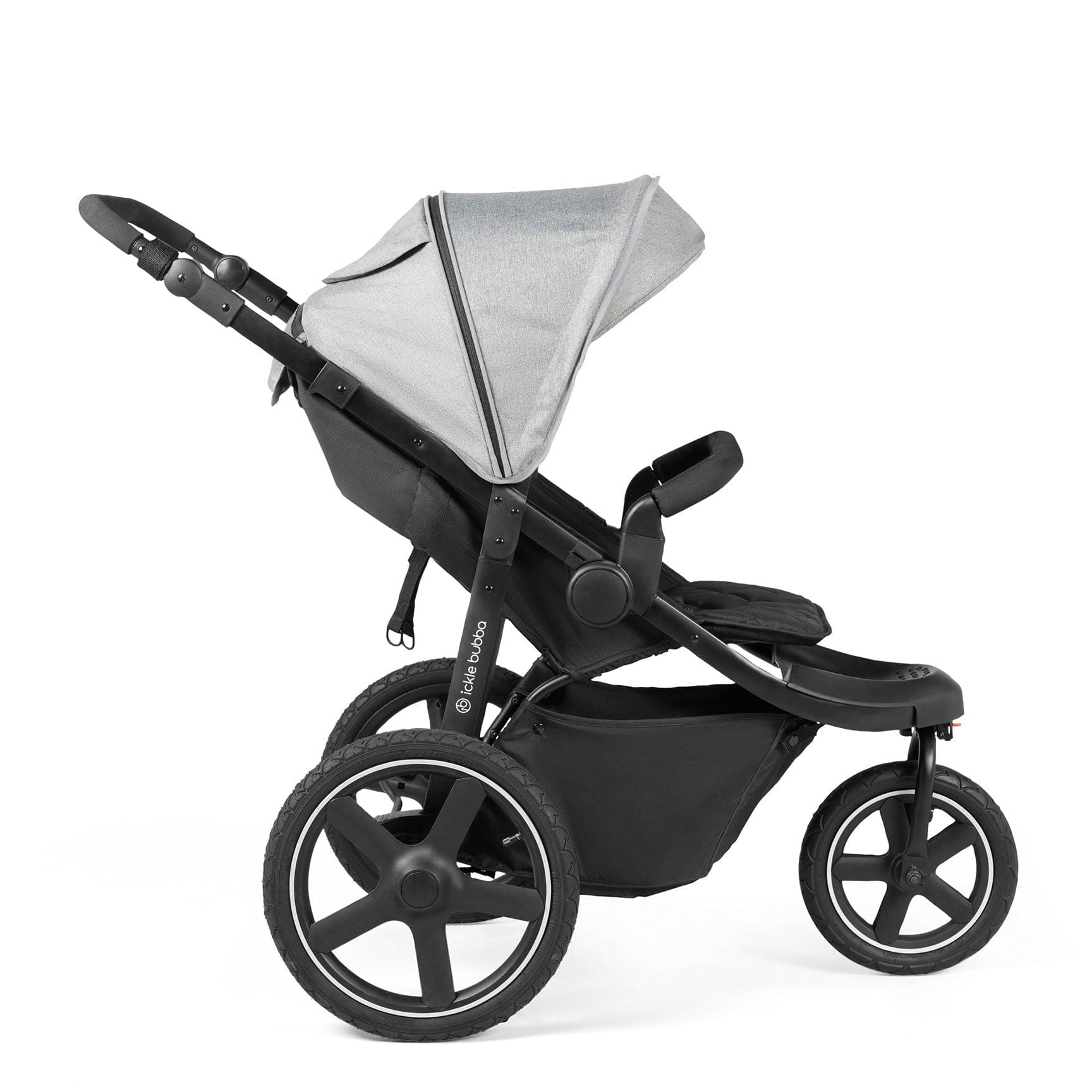 Ickle Bubba 3 wheel pushchairs Ickle Bubba Venus Max Jogger Stroller - Black/Space Grey 18-004-200-014