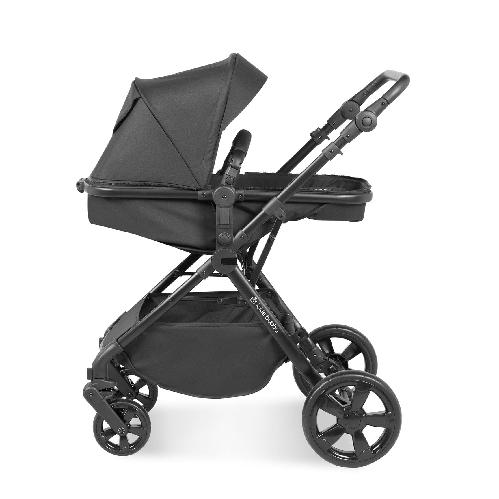 Ickle Bubba baby prams Ickle Bubba Comet 2-in-1 Plus Carrycot & Pushchair - Black 10-008-001-002