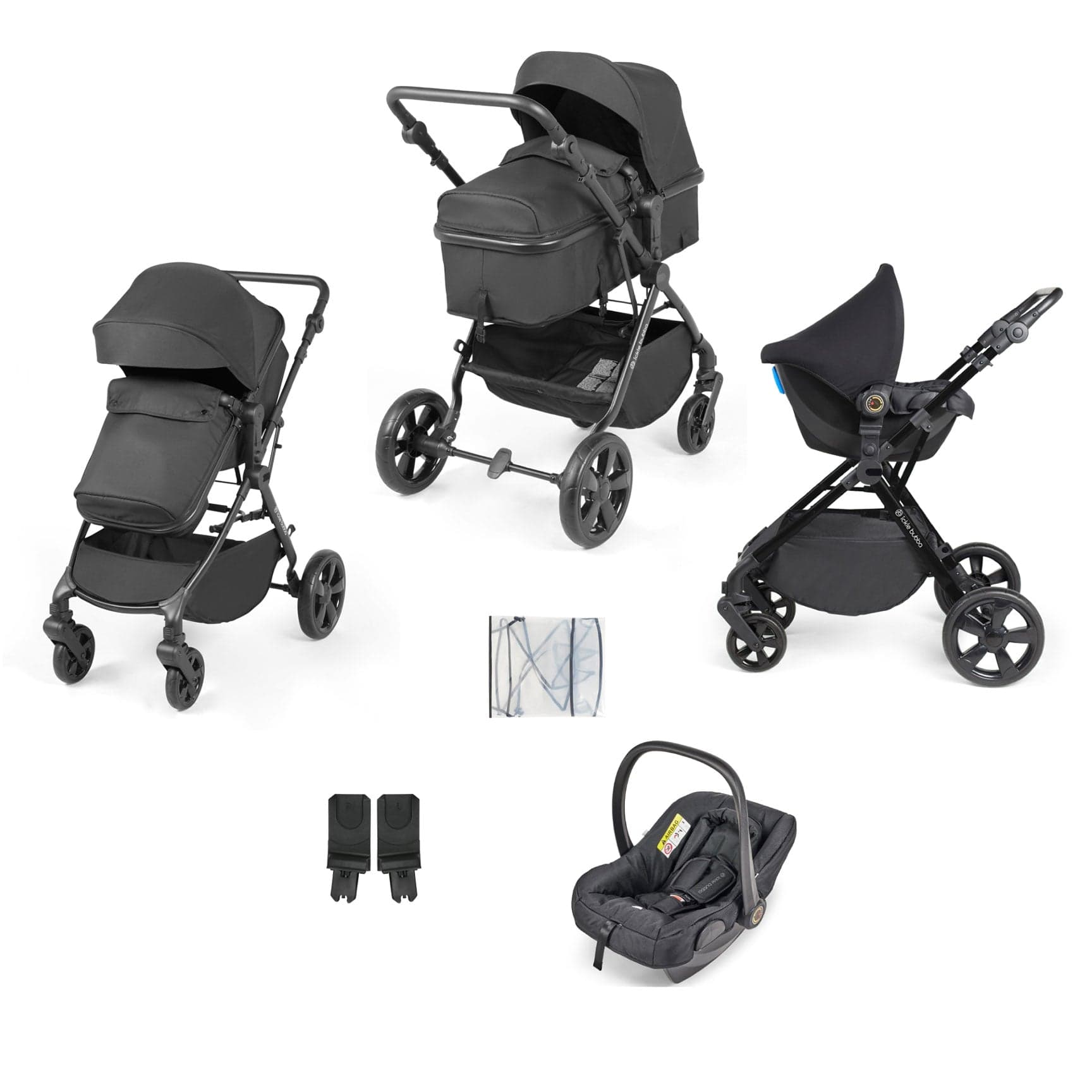 Ickle Bubba baby prams Ickle Bubba Comet 3-in-1 Travel System with Astral Car Seat - Black 10-008-101-002
