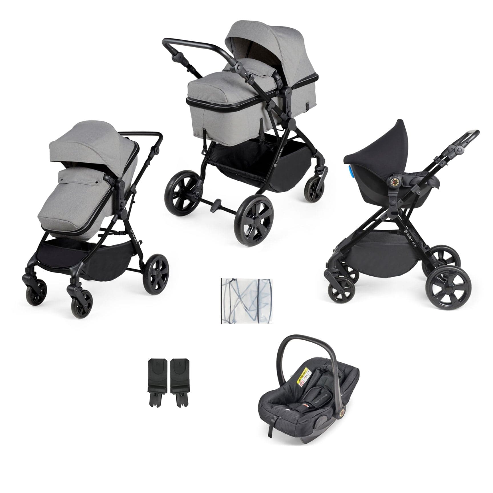 Ickle Bubba baby prams Ickle Bubba Comet 3-in-1 Travel System with Astral Car Seat - Space Grey 10-008-101-014
