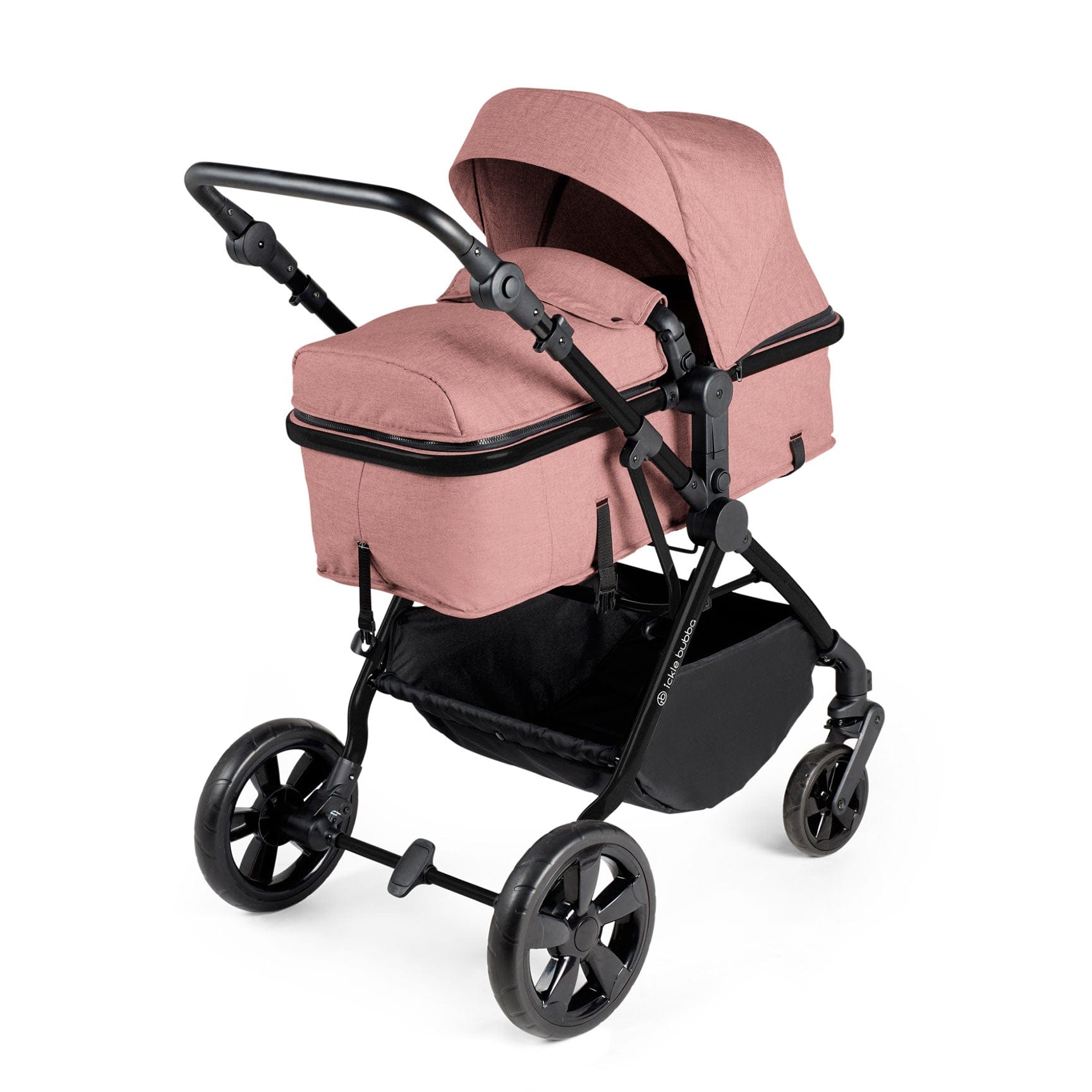 Ickle Bubba baby prams Ickle Bubba Comet 3-in-1 Travel System with Astral Car Seat - Dusty Pink 10-008-101-134