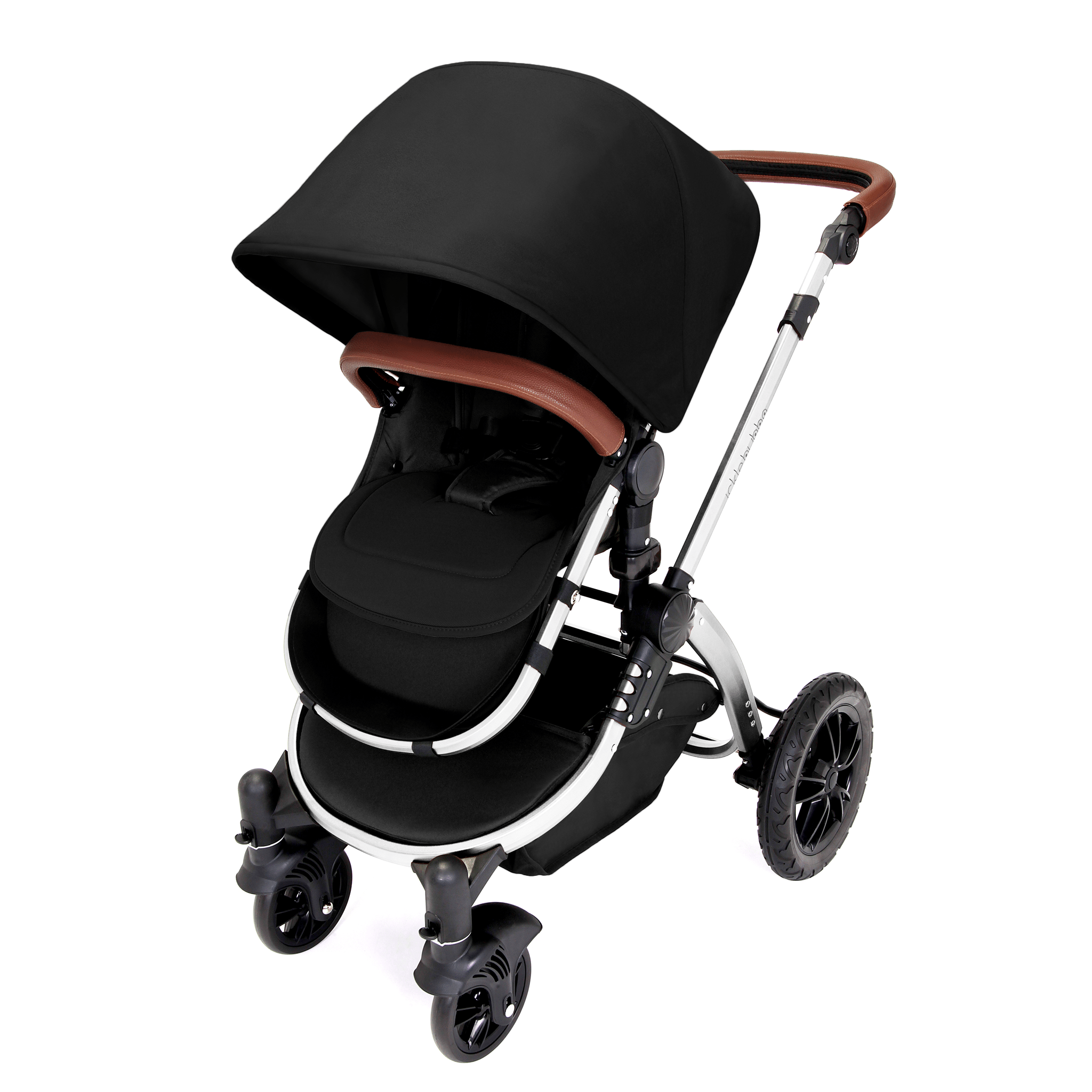Ickle Bubba baby pushchairs Ickle Bubba Stomp V4 2-in-1 Pushchair Chrome/Midnight 10-004-000-027
