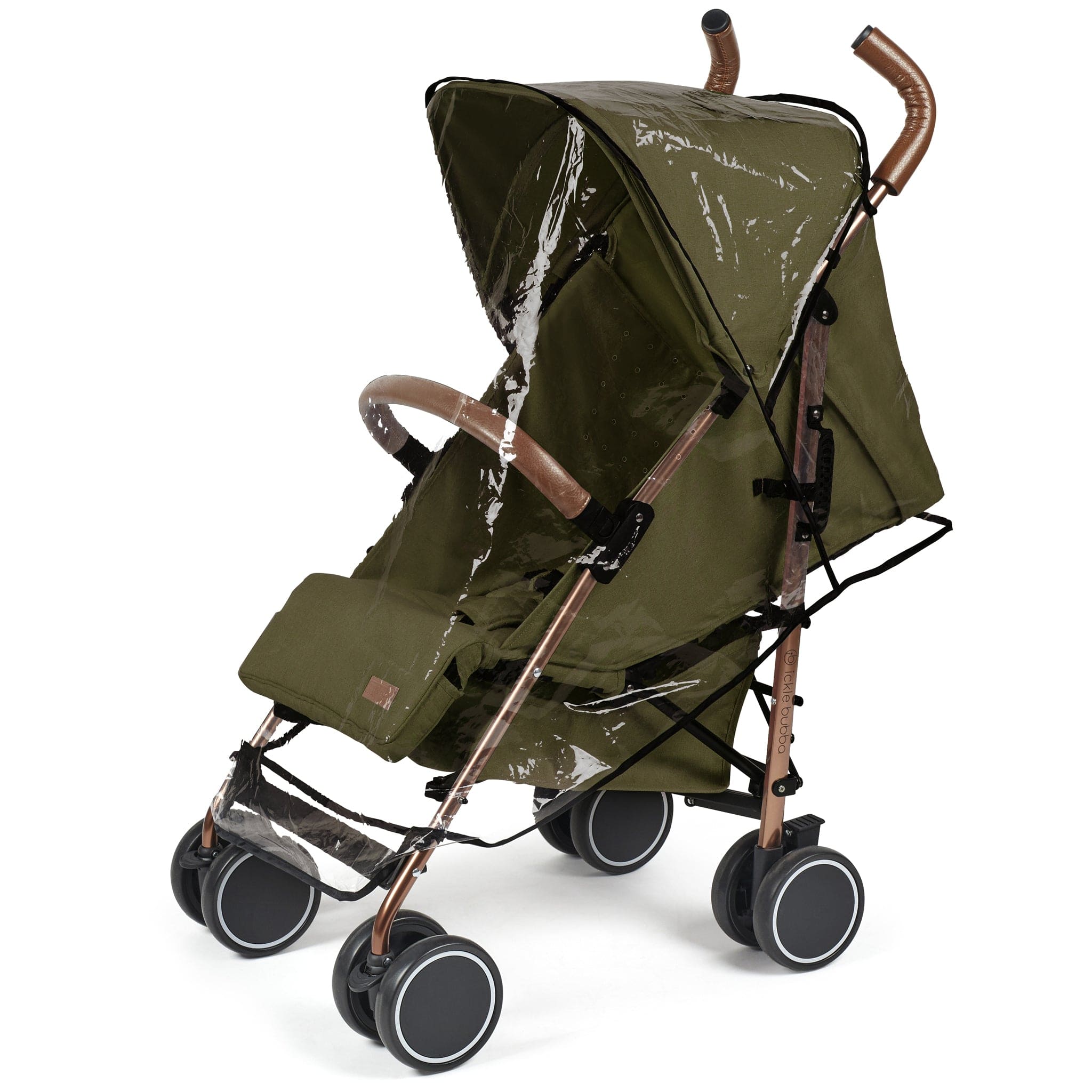 Ickle Bubba baby pushchairs Ickle Bubba Discovery Max Pushchair Rose Gold/Khaki 15-002-200-045