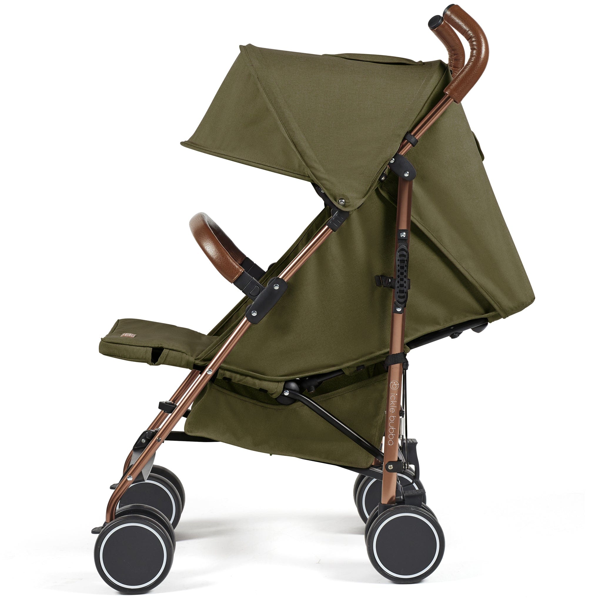 Ickle Bubba baby pushchairs Ickle Bubba Discovery Max Pushchair Rose Gold/Khaki 15-002-200-045