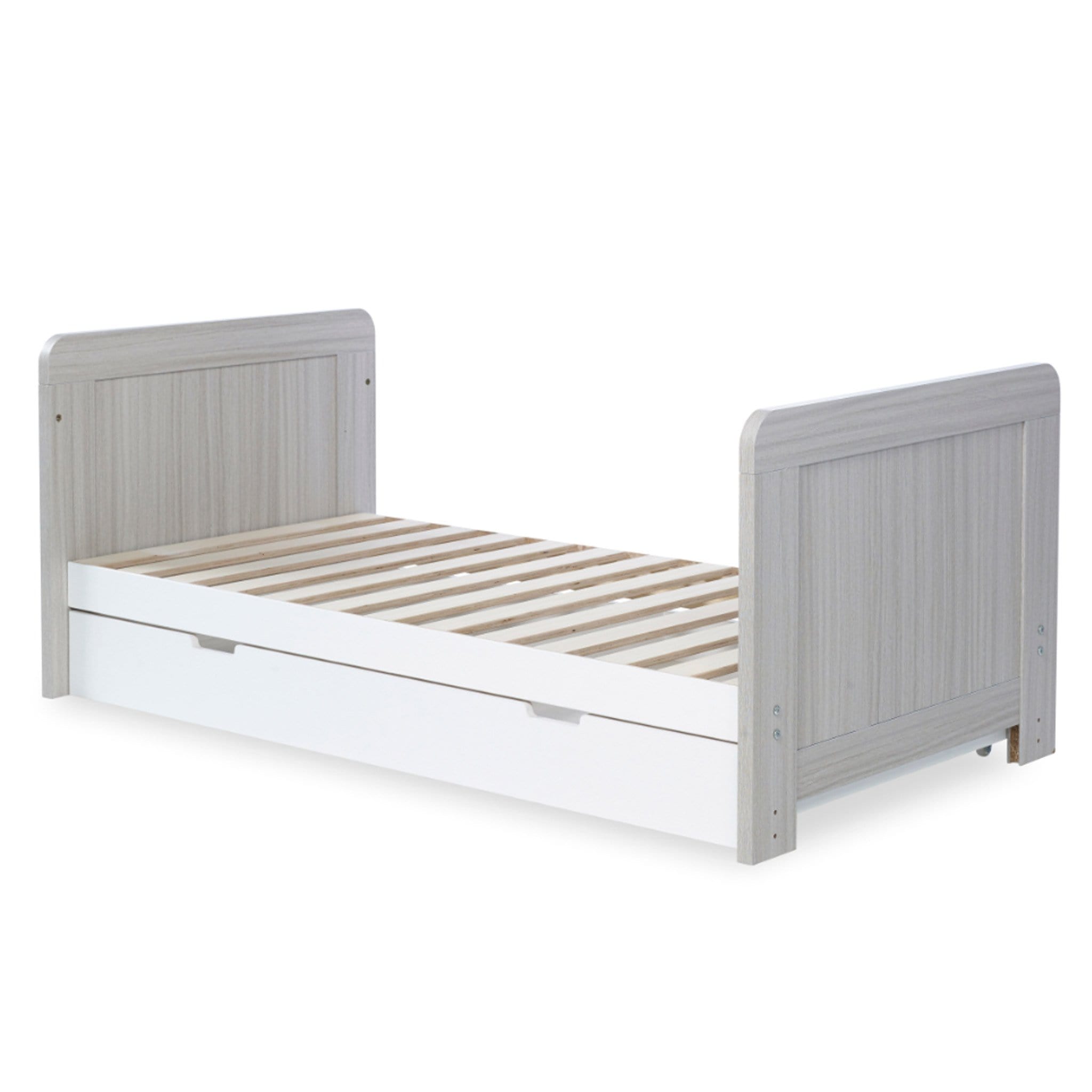 Ickle Bubba cot bed room sets Ickle Bubba Pembrey Cotbed, Under Drawer & Changing Unit Ash Grey & White