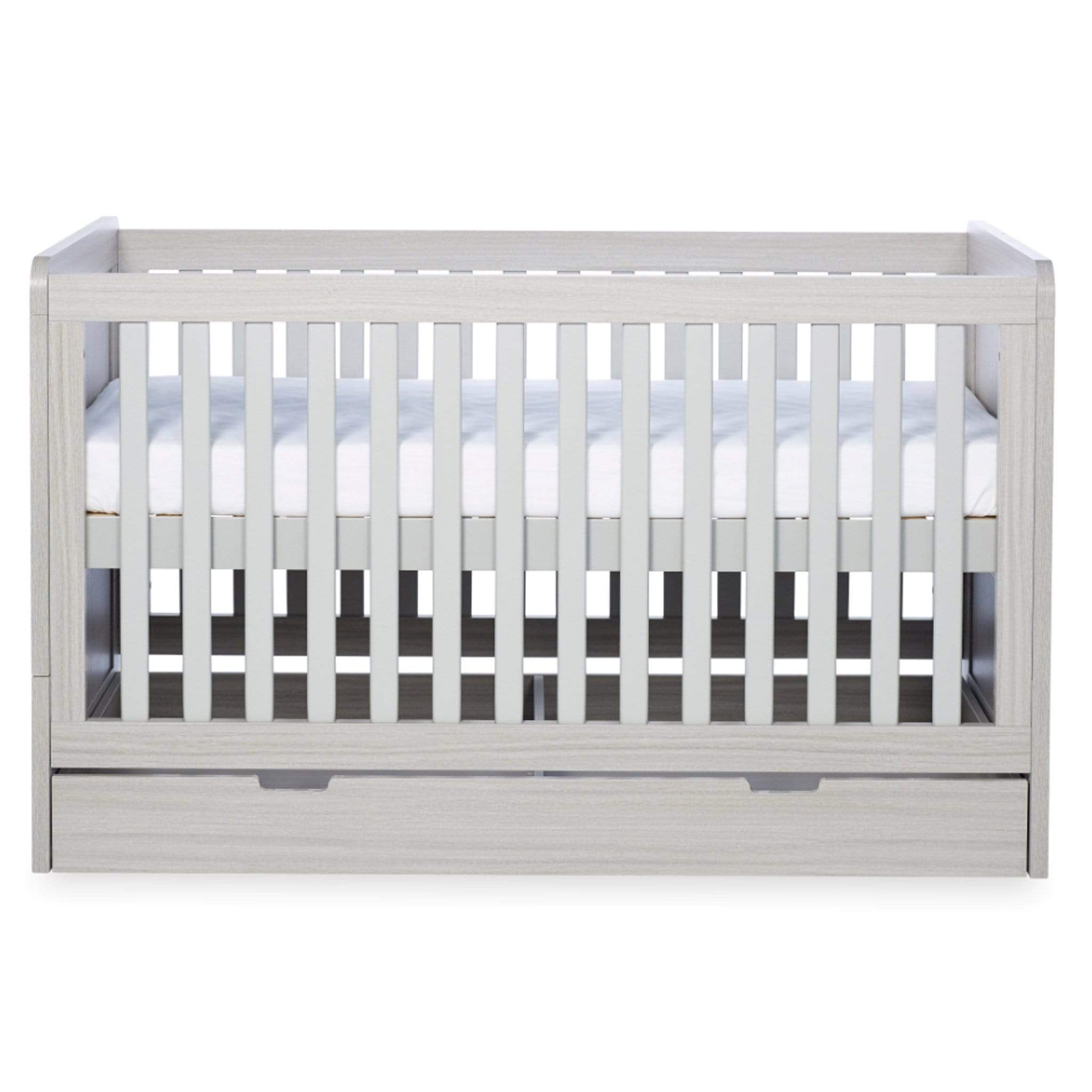 Ickle Bubba cot bed room sets Ickle Bubba Pembrey Cotbed, Under Drawer & Changing Unit Ash Grey