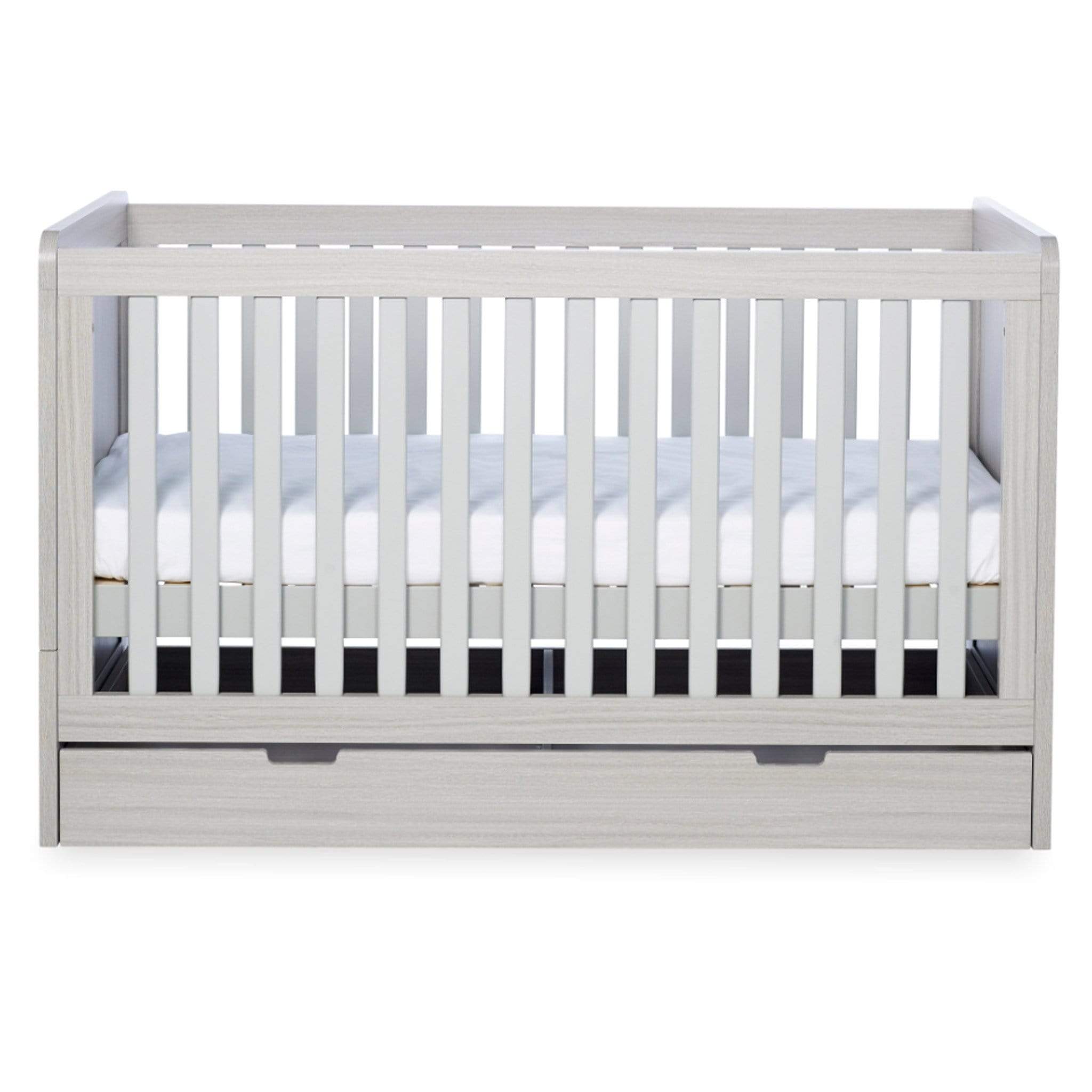 Ickle Bubba cot bed room sets Ickle Bubba Pembrey Cotbed, Under Drawer & Changing Unit Ash Grey