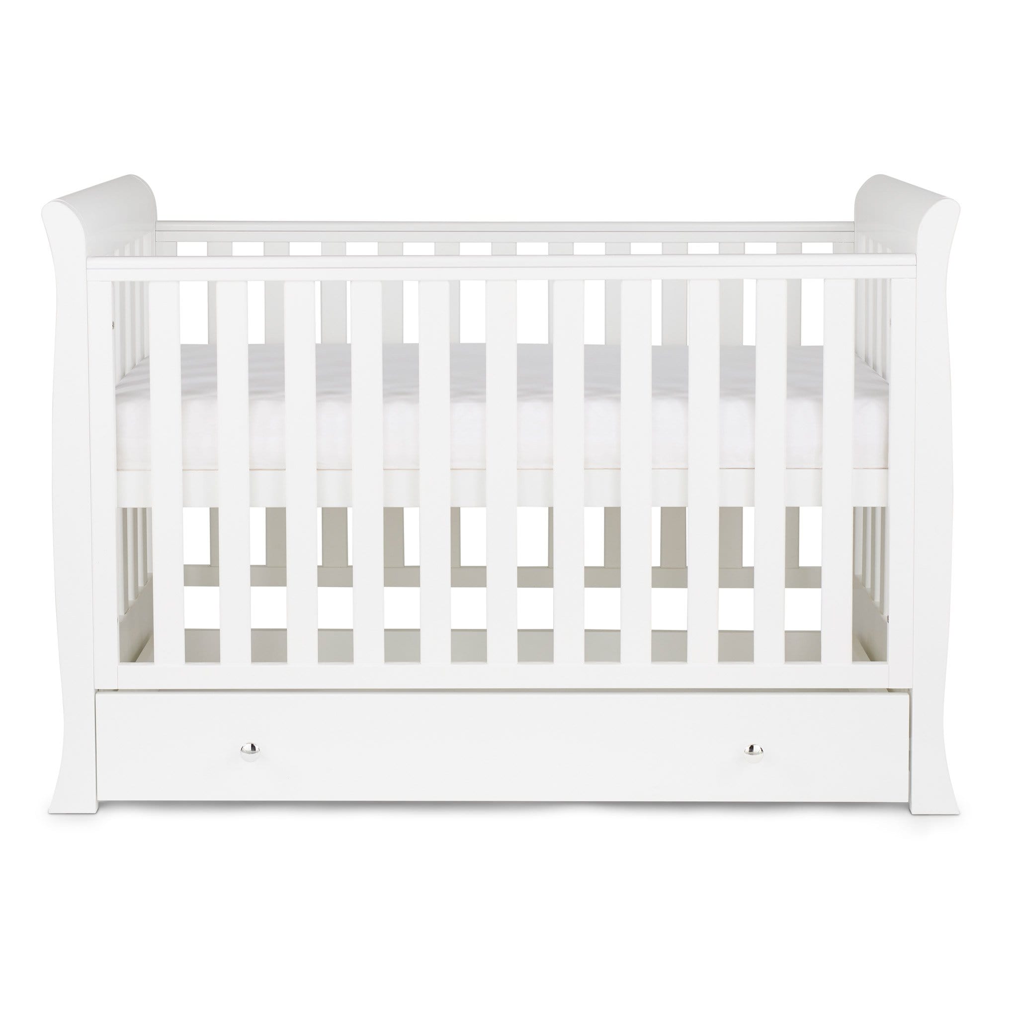 Ickle Bubba Cot Beds Ickle Bubba Snowdon 4 in 1 Mini Cot Bed - White