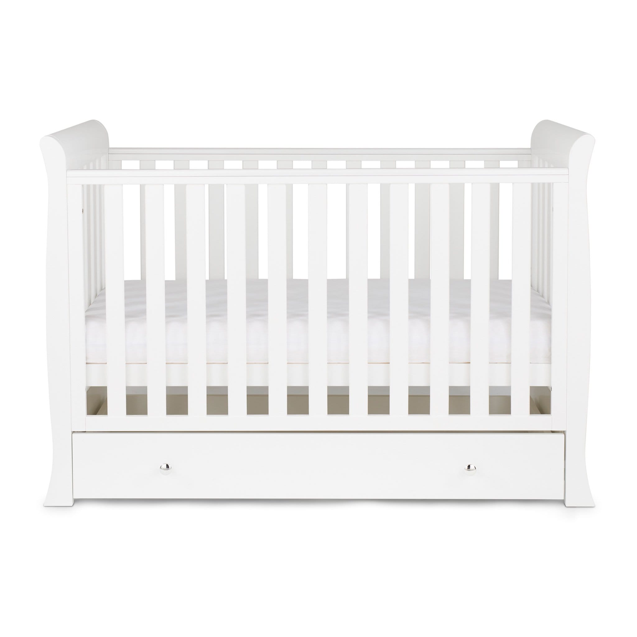 Ickle Bubba Cot Beds Ickle Bubba Snowdon 4 in 1 Mini Cot Bed - White