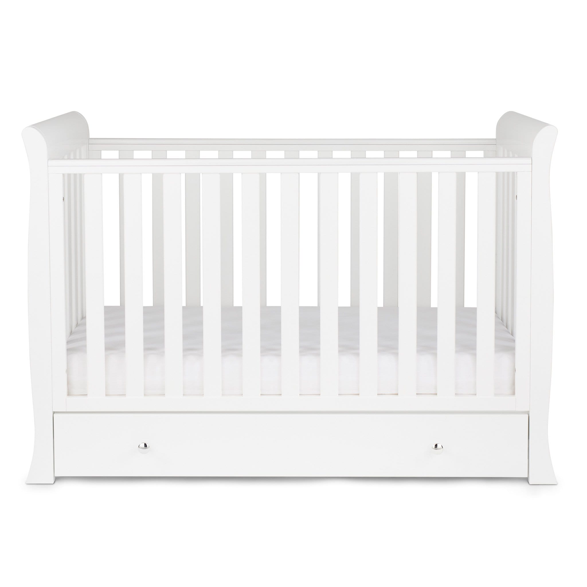 Ickle Bubba Cot Beds Ickle Bubba Snowdon 4 in 1 Mini Cot Bed - White