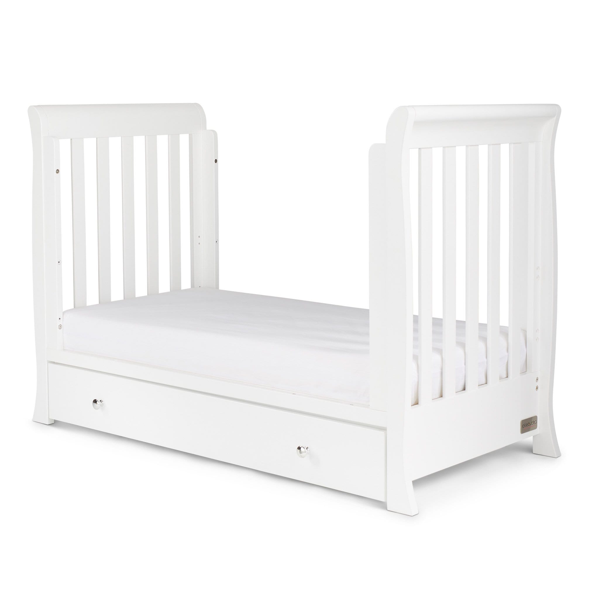 Ickle Bubba Cot Beds Ickle Bubba Snowdon 4 in 1 Mini Cot Bed - White