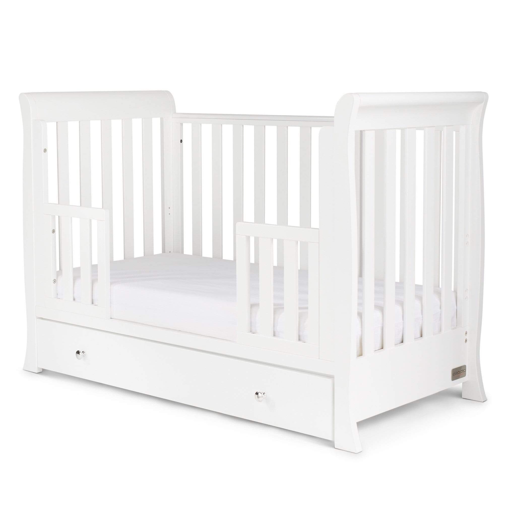 Ickle Bubba Cot Beds Ickle Bubba Snowdon 4 in 1 Mini Cot Bed - White