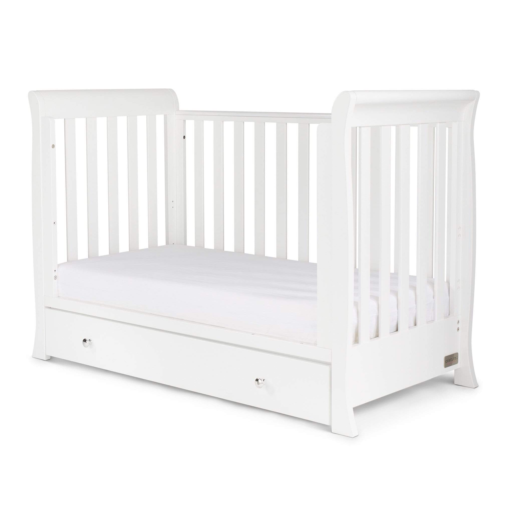 Ickle Bubba Cot Beds Ickle Bubba Snowdon 4 in 1 Mini Cot Bed - White