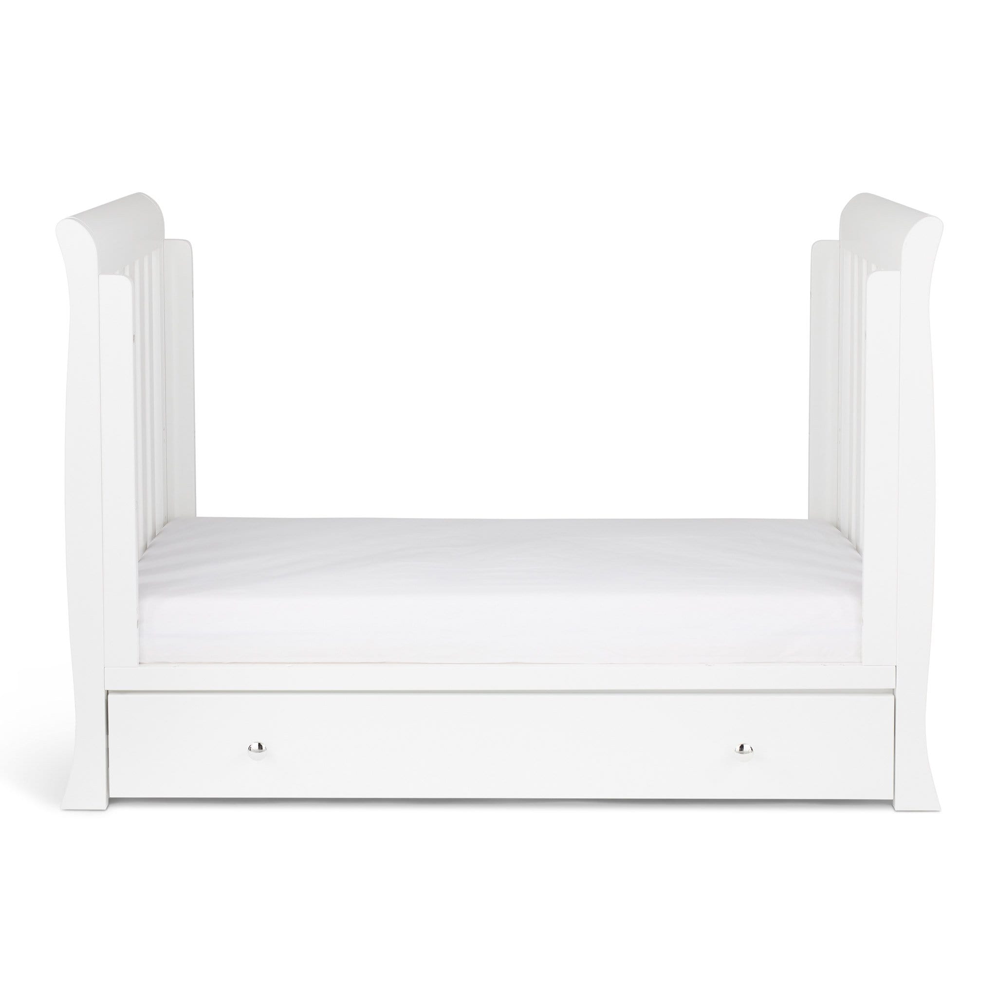 Ickle Bubba Cot Beds Ickle Bubba Snowdon 4 in 1 Mini Cot Bed - White