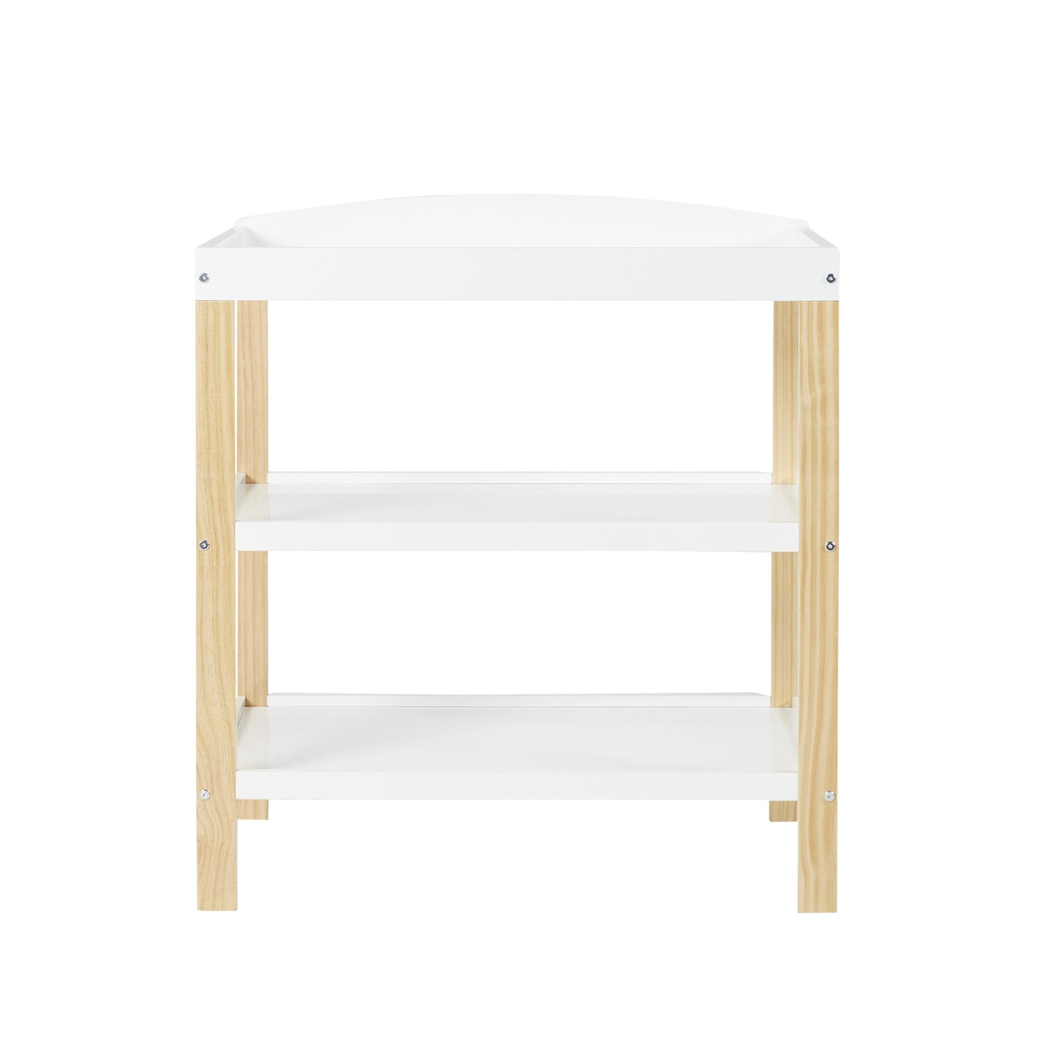 Ickle Bubba Cot Beds Ickle Bubba Coleby Classic Cot Bed with Drawer and Open Changer Scandi White