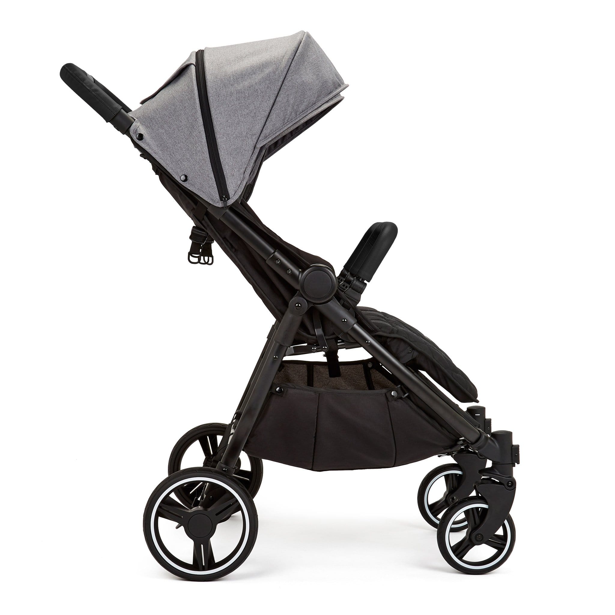 Ickle Bubba double buggies Ickle Bubba Venus Max Double Stroller Black/Space Grey/Black 16-004-200-014