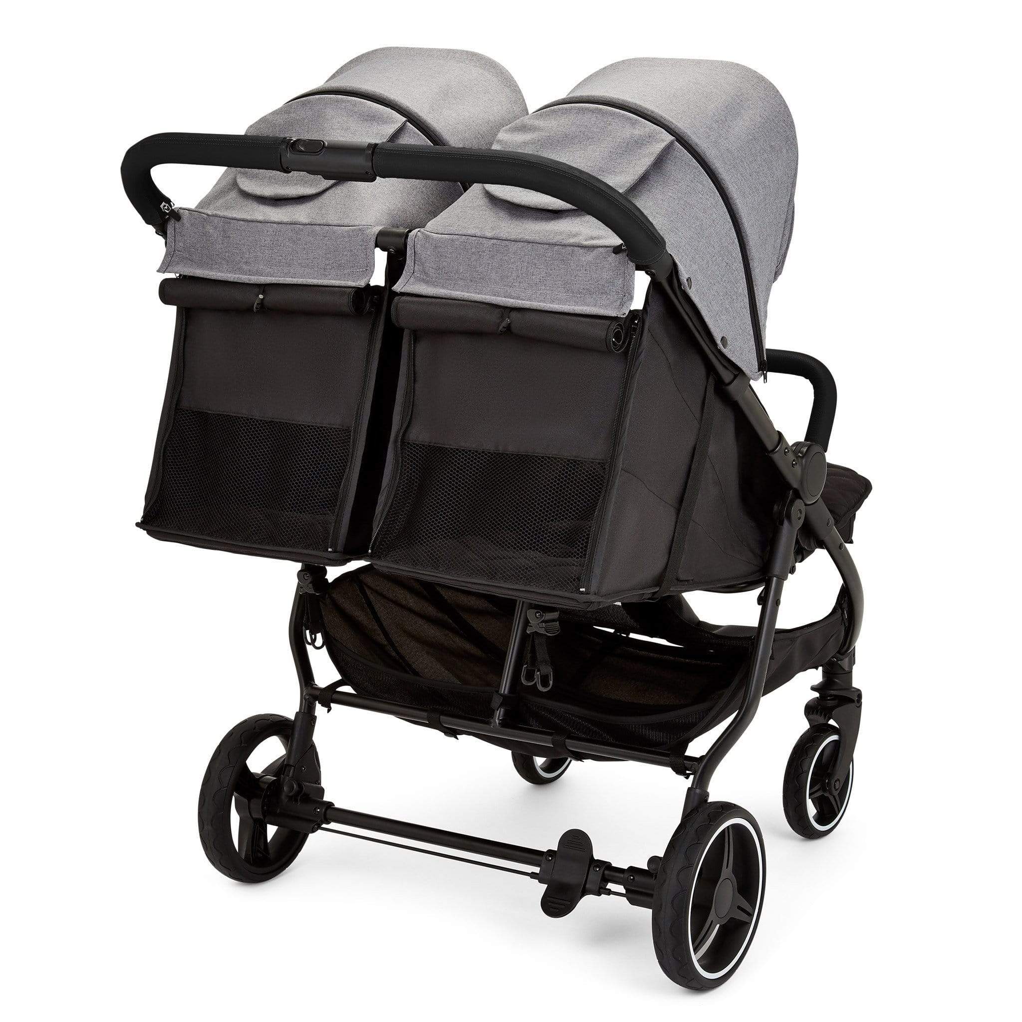 Ickle Bubba double buggies Ickle Bubba Venus Max Double Stroller Black/Space Grey/Black 16-004-200-014