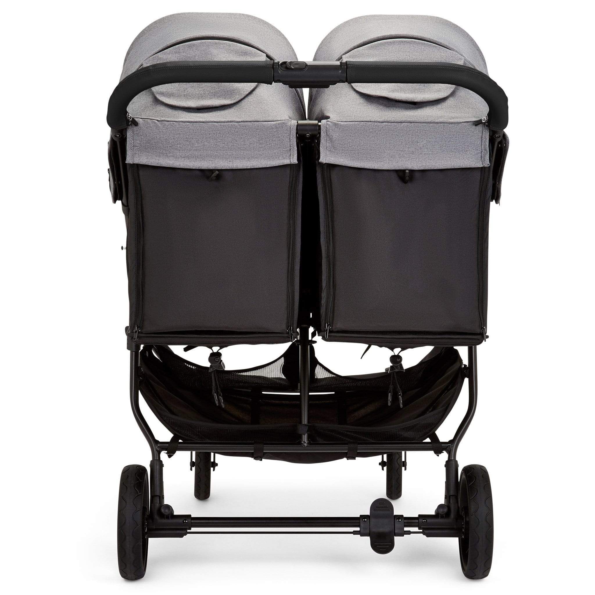 Ickle Bubba double buggies Ickle Bubba Venus Max Double Stroller Black/Space Grey/Black 16-004-200-014