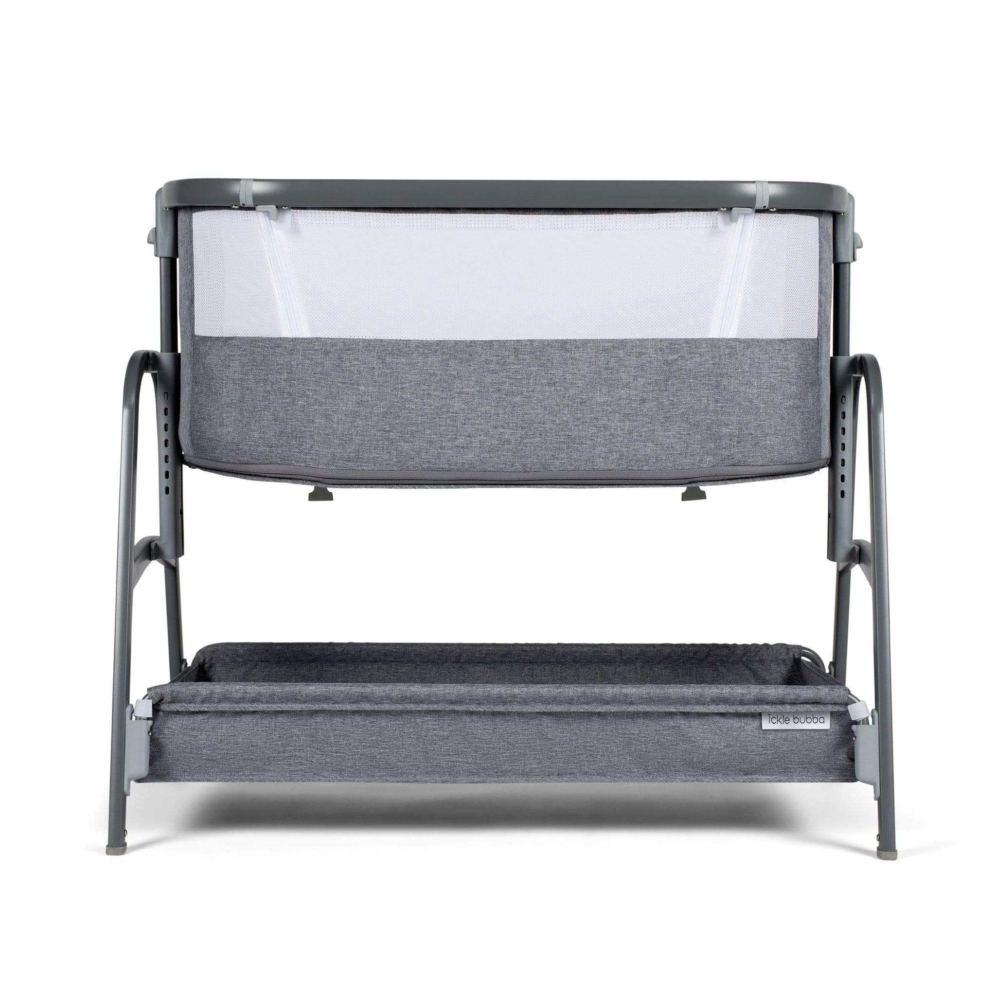 Ickle Bubba moses baskets Ickle Bubba Bubba&Me Bedside Crib Space Grey 40-001-000-860